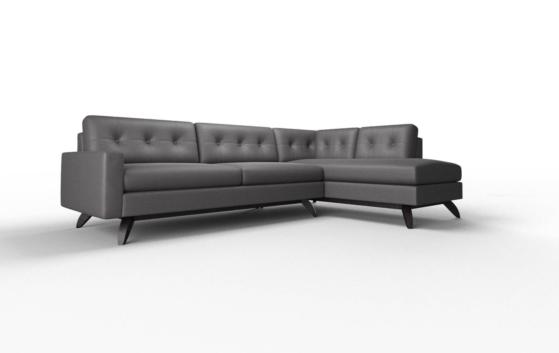 Milan Catalina Charcoal Panel espresso legs 2