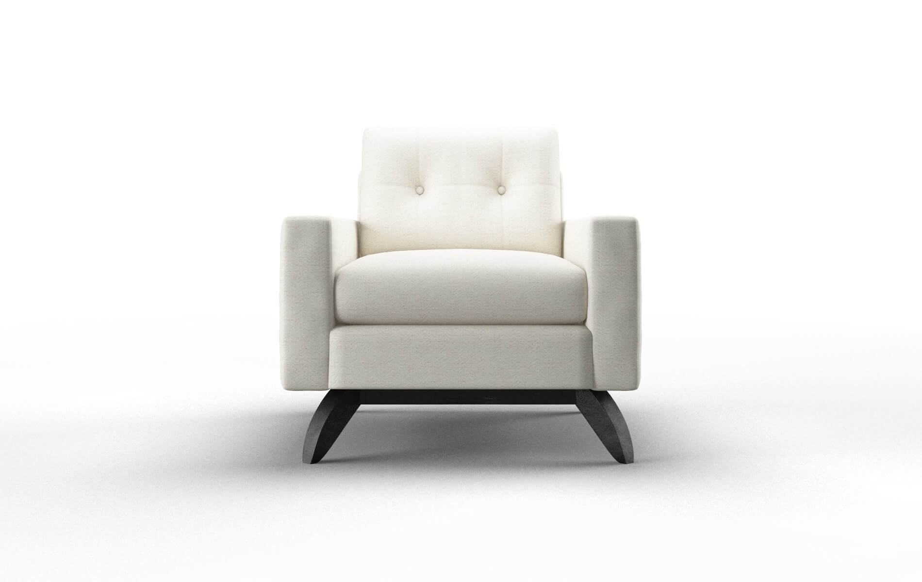 Milan Catalina Ivory Chair espresso legs 1