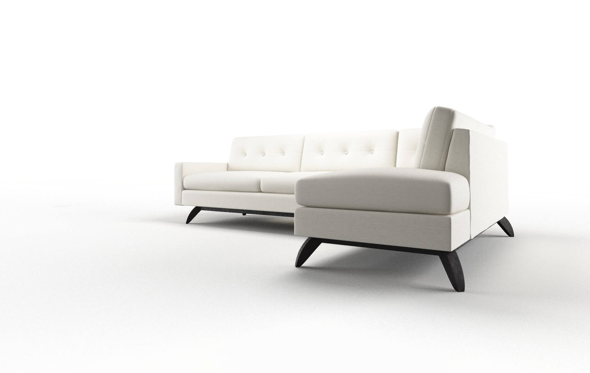 Milan Catalina Ivory Panel espresso legs 4