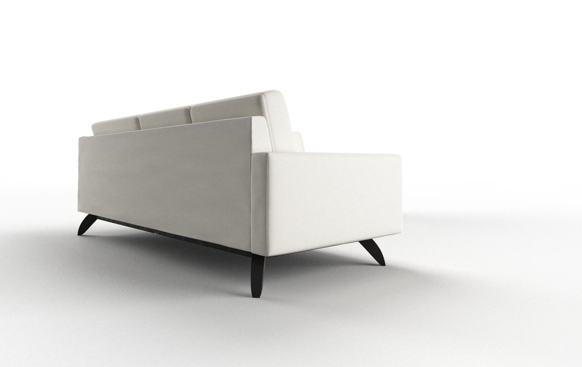 Milan Catalina Ivory Sectional espresso legs 3
