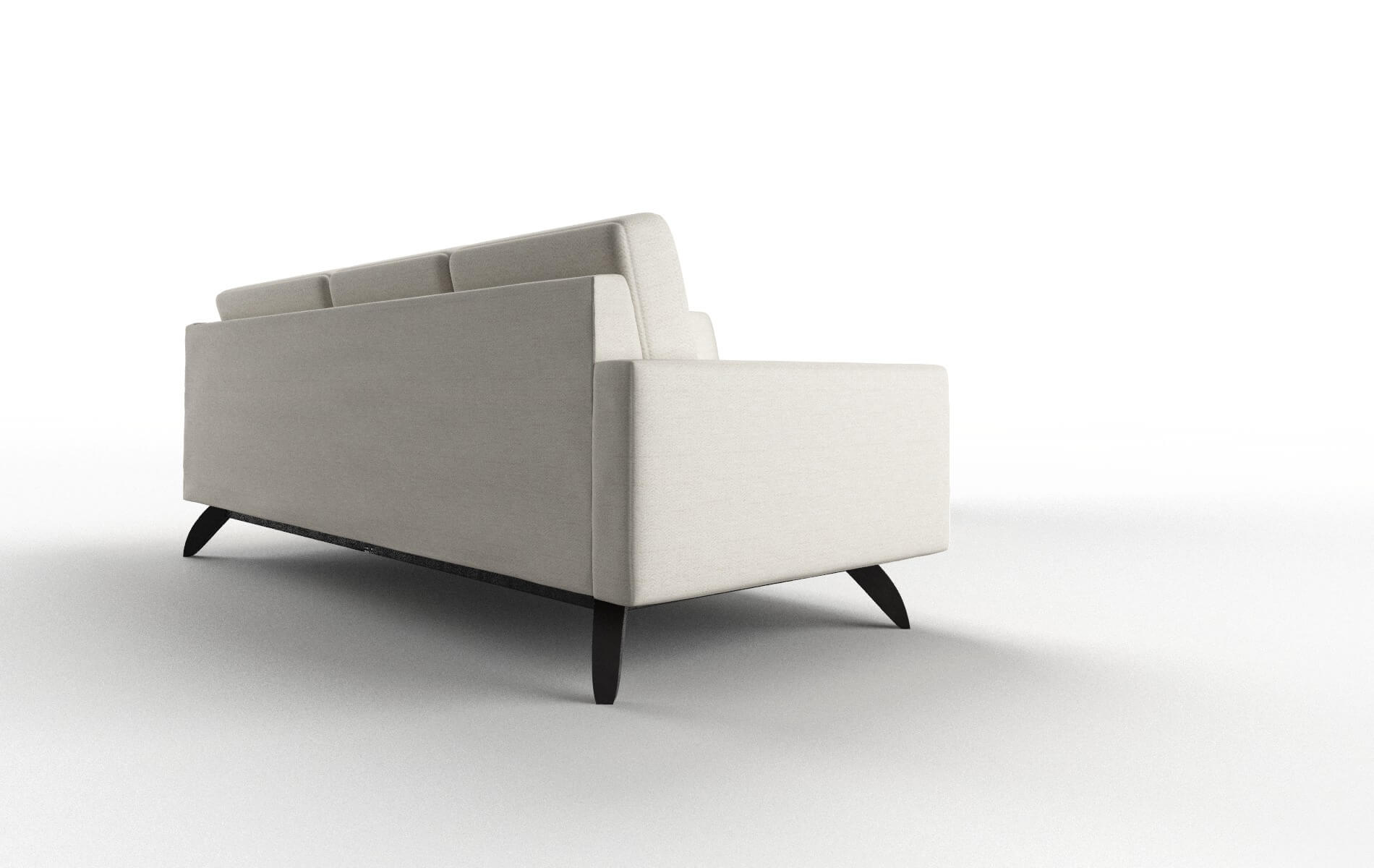 Milan Catalina Linen Sectional espresso legs 3