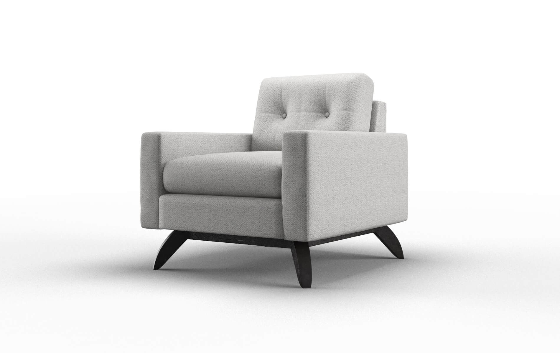 Milan Catalina Silver Chair espresso legs 4