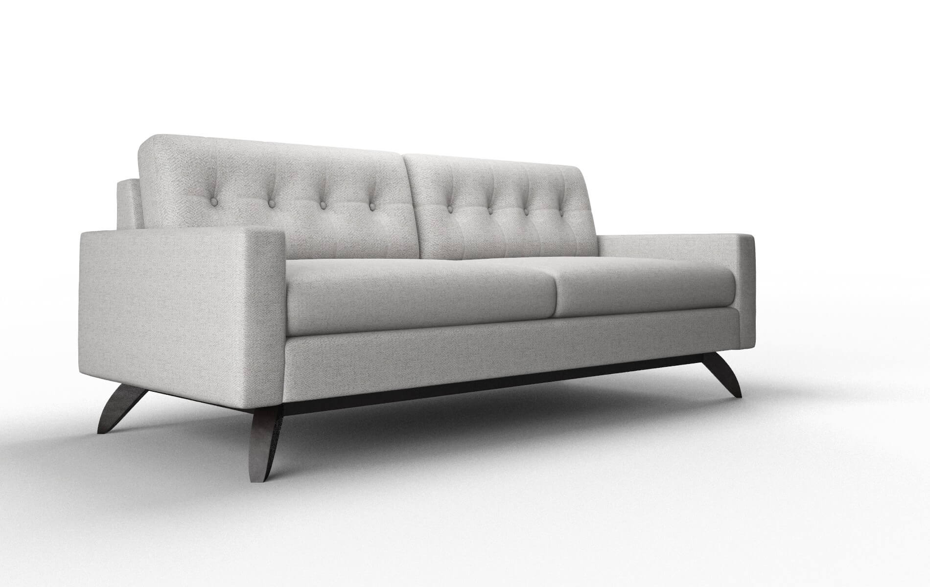 Milan Catalina Silver Sofa espresso legs 2