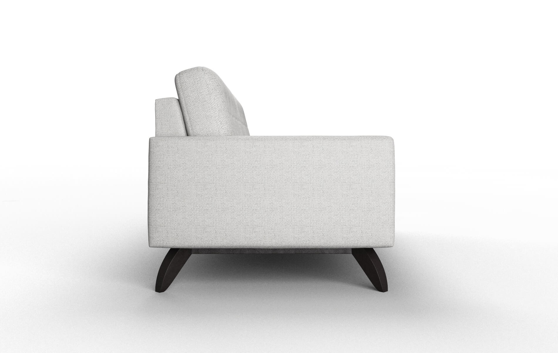 Milan Catalina Silver Sofa espresso legs 3