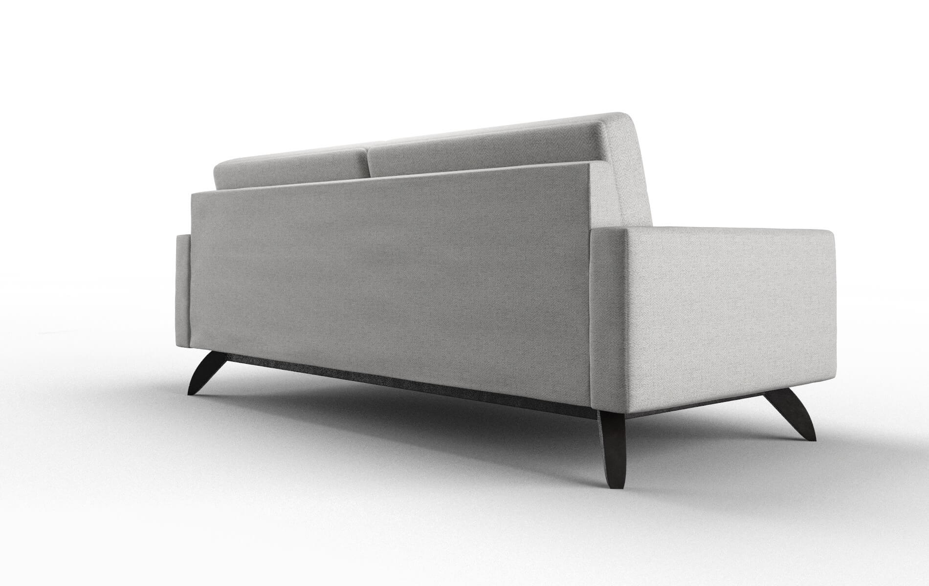 Milan Catalina Silver Sofa espresso legs 5