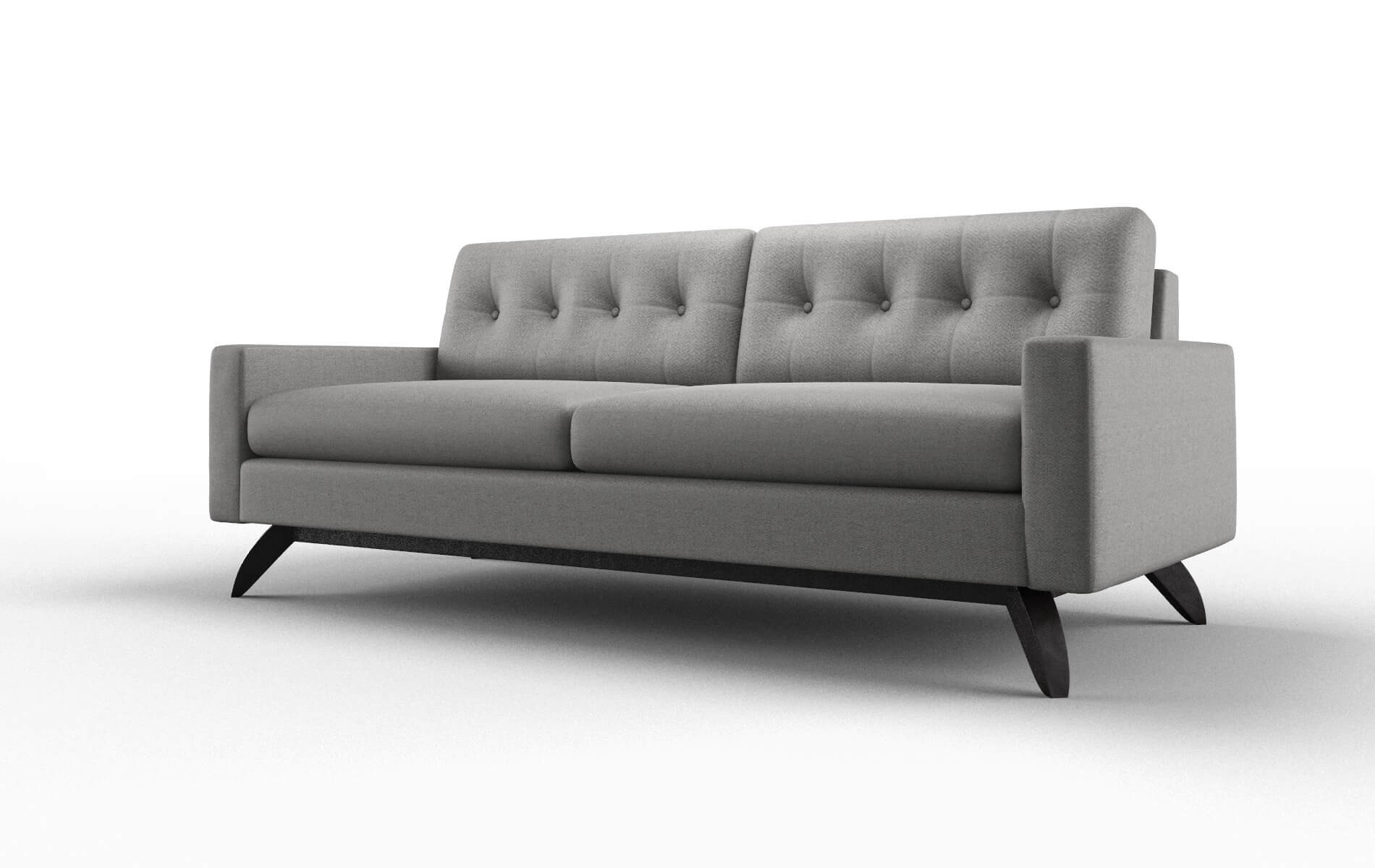 Milan Catalina Steel Sofa espresso legs 4