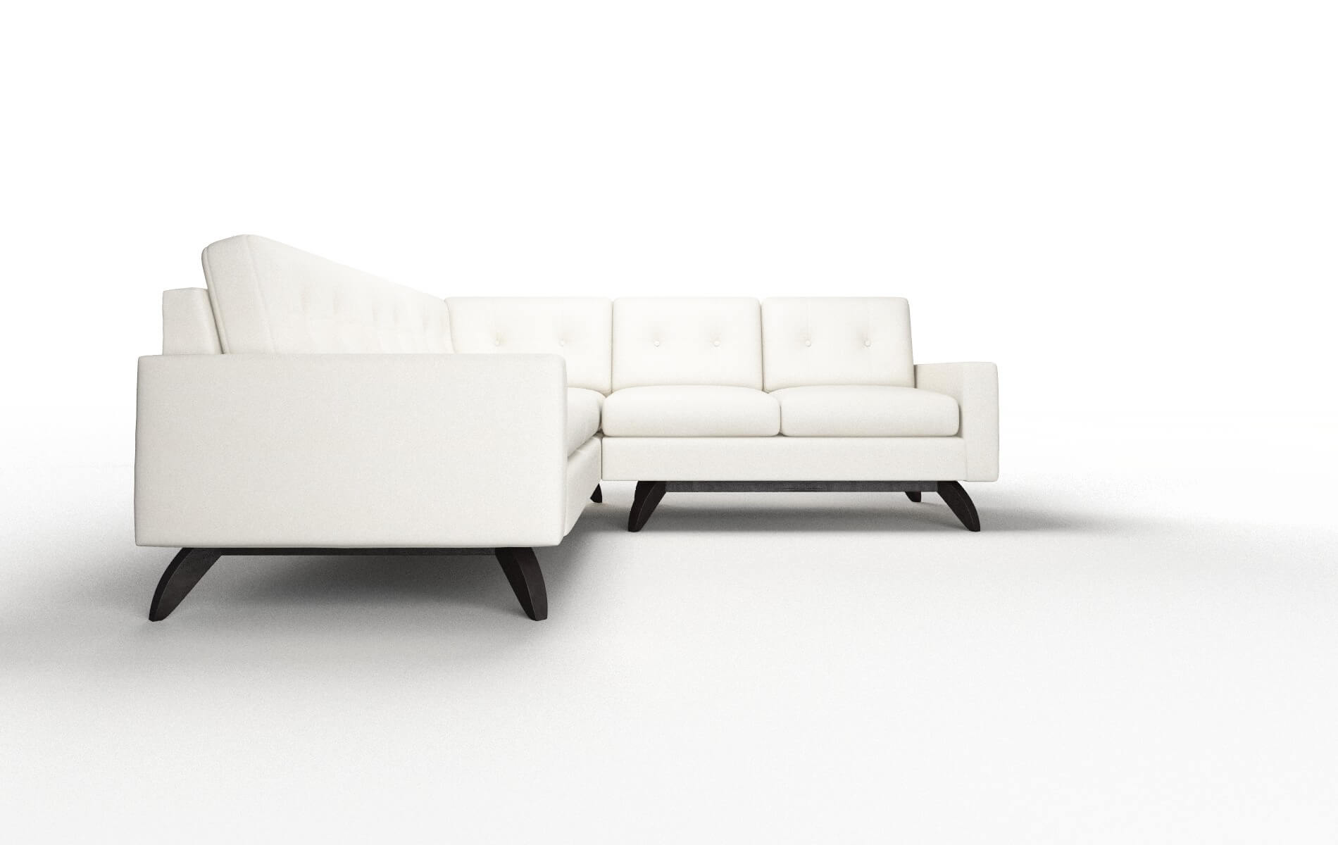 Milan Chance Bone Sectional espresso legs 2