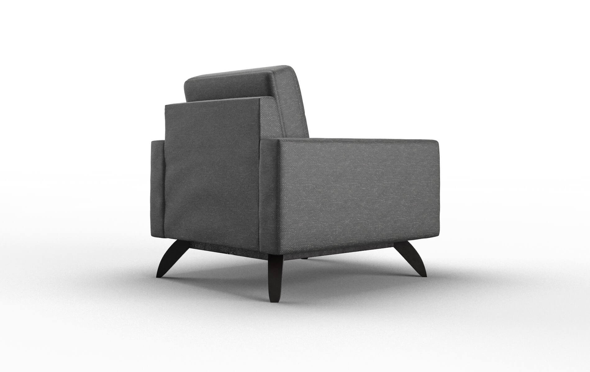 Milan Chance Denim Chair espresso legs 5