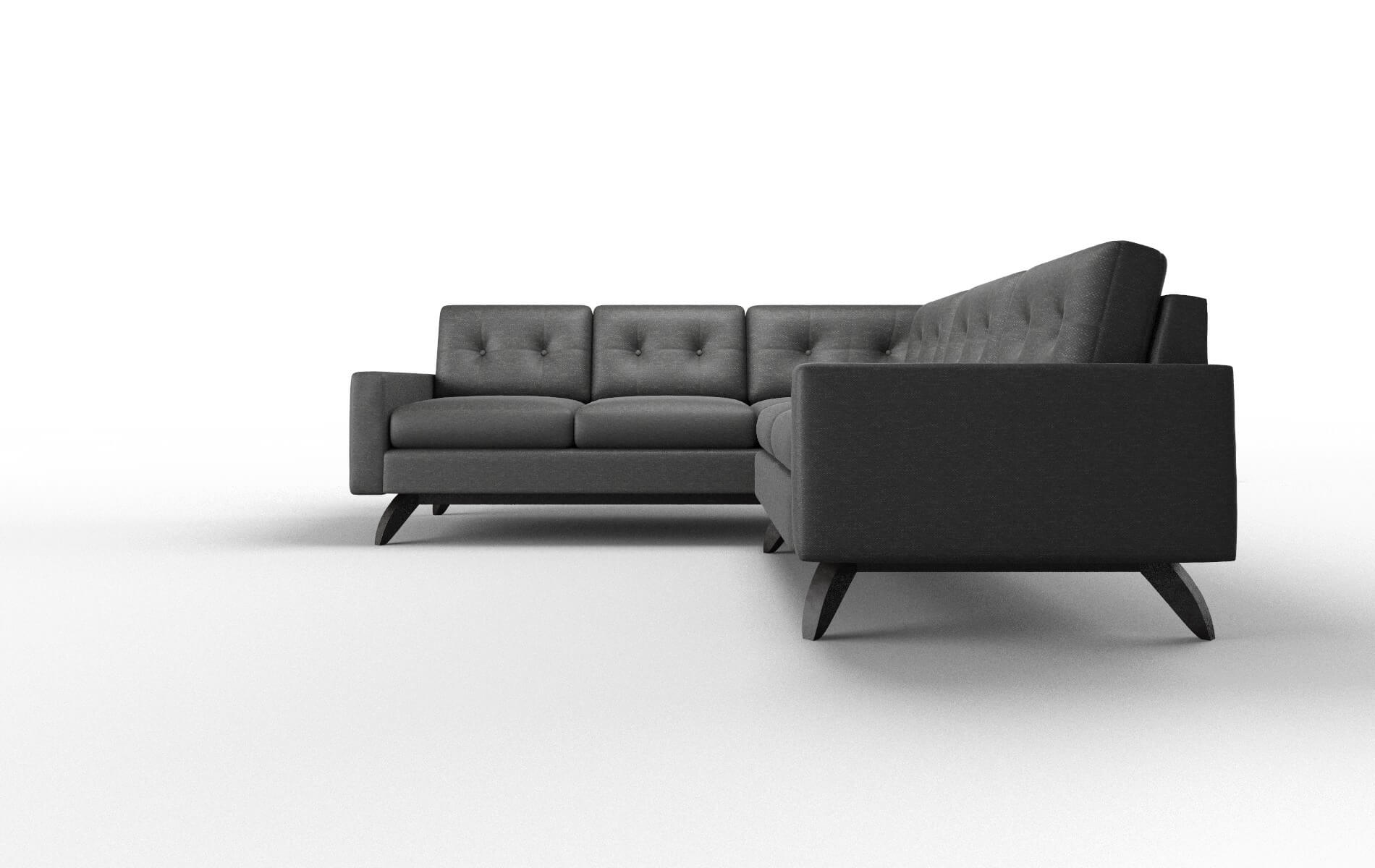Milan Chance Denim Sectional espresso legs 5