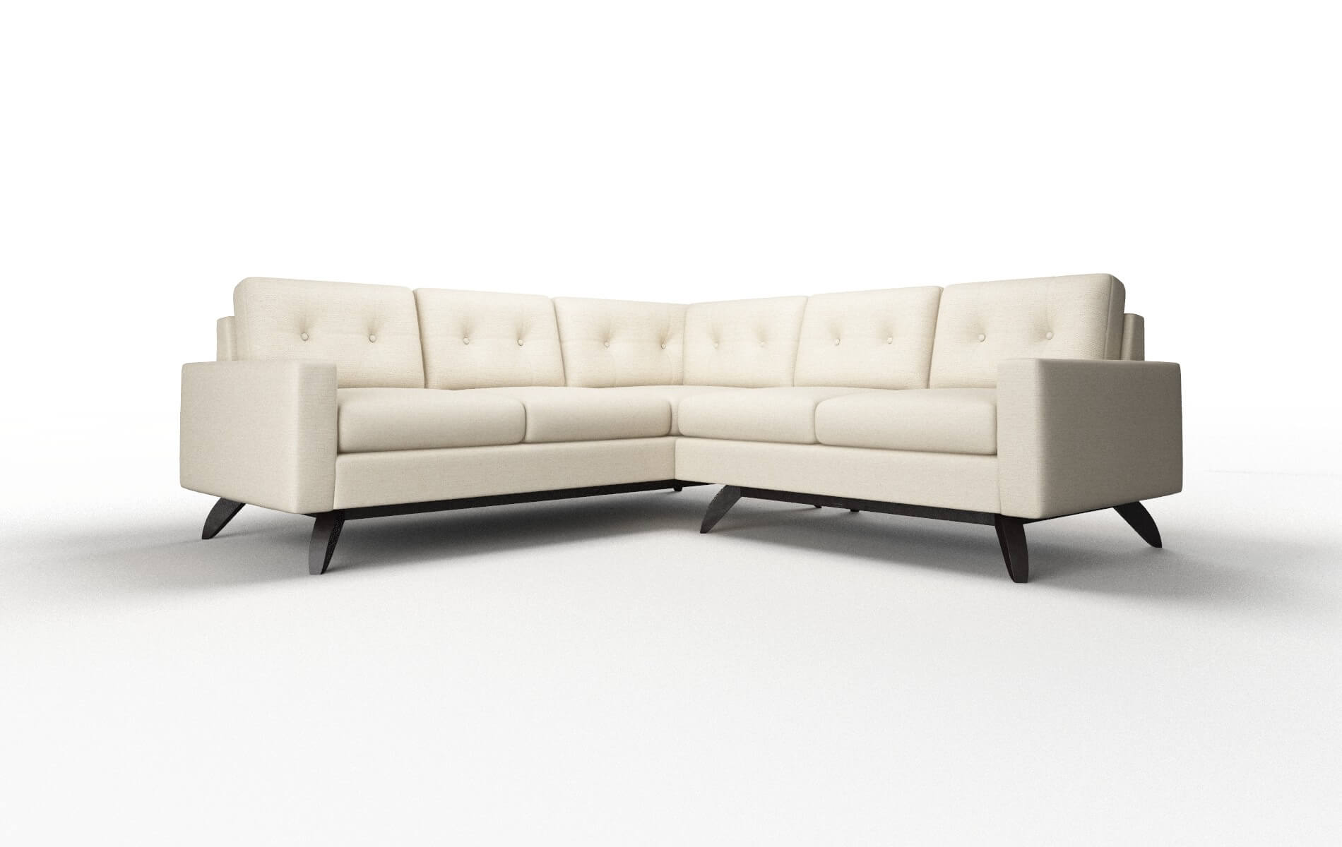 Milan Chance Sand Sectional espresso legs 1