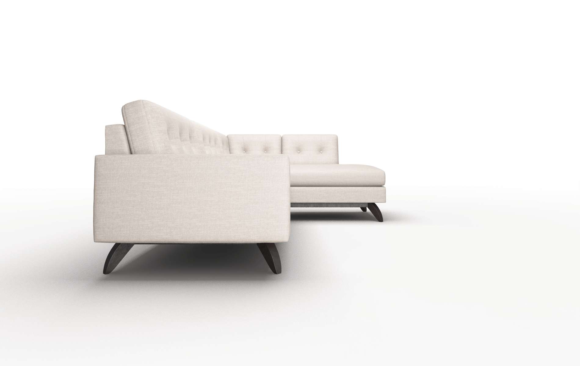 Milan Clyde Dolphin Panel espresso legs 3