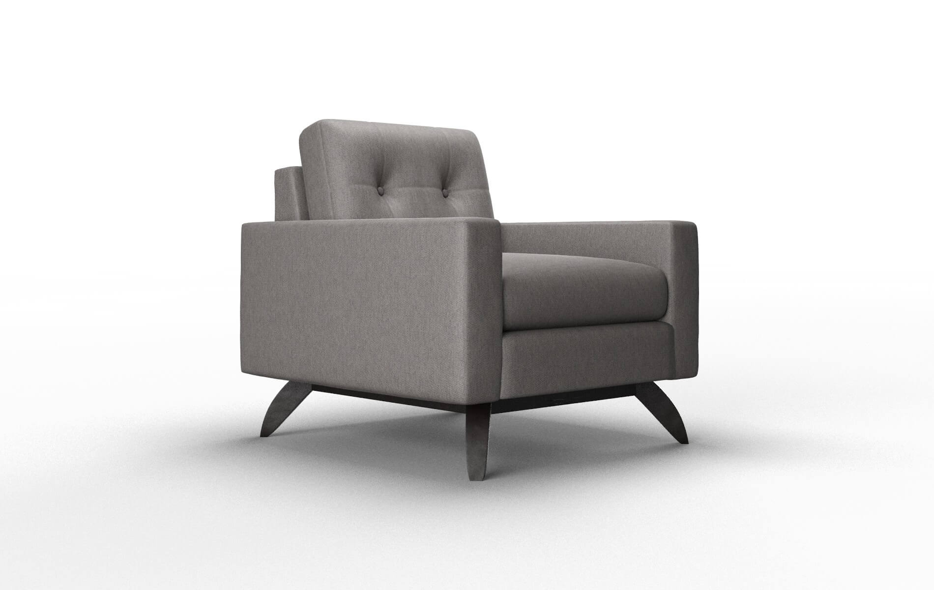 Milan Cosmo Charcoal Chair espresso legs 2