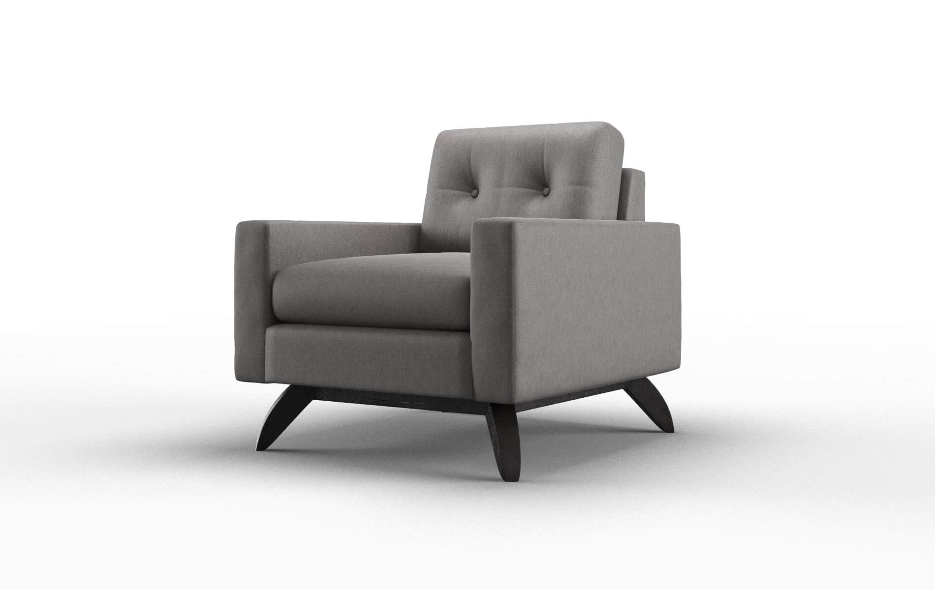 Milan Cosmo Charcoal Chair espresso legs 4