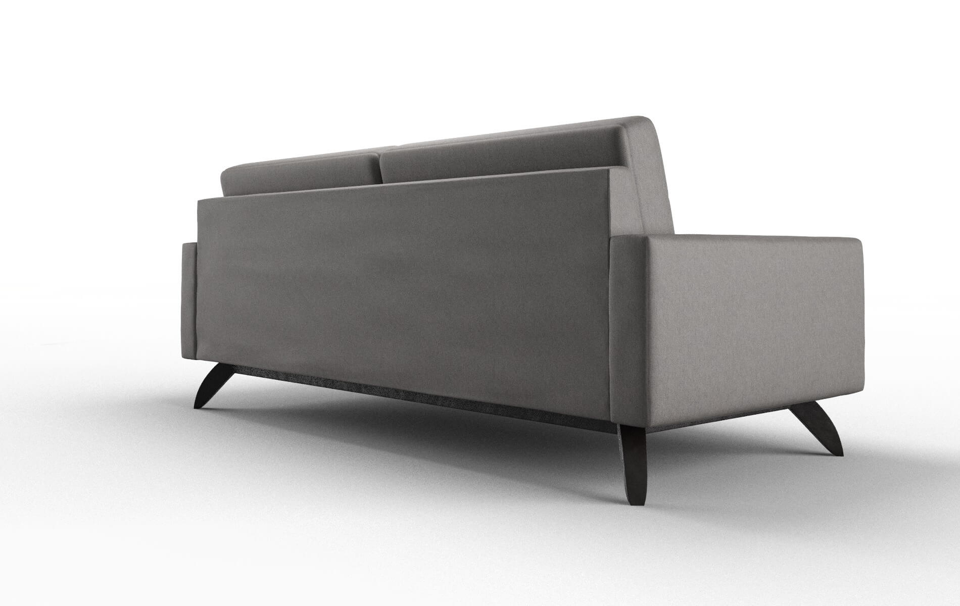 Milan Cosmo Charcoal Sofa espresso legs 5