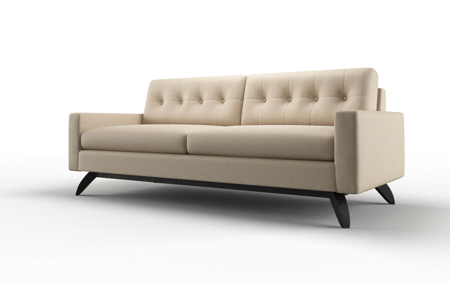 Milan Cosmo Fawn Sofa espresso legs 4