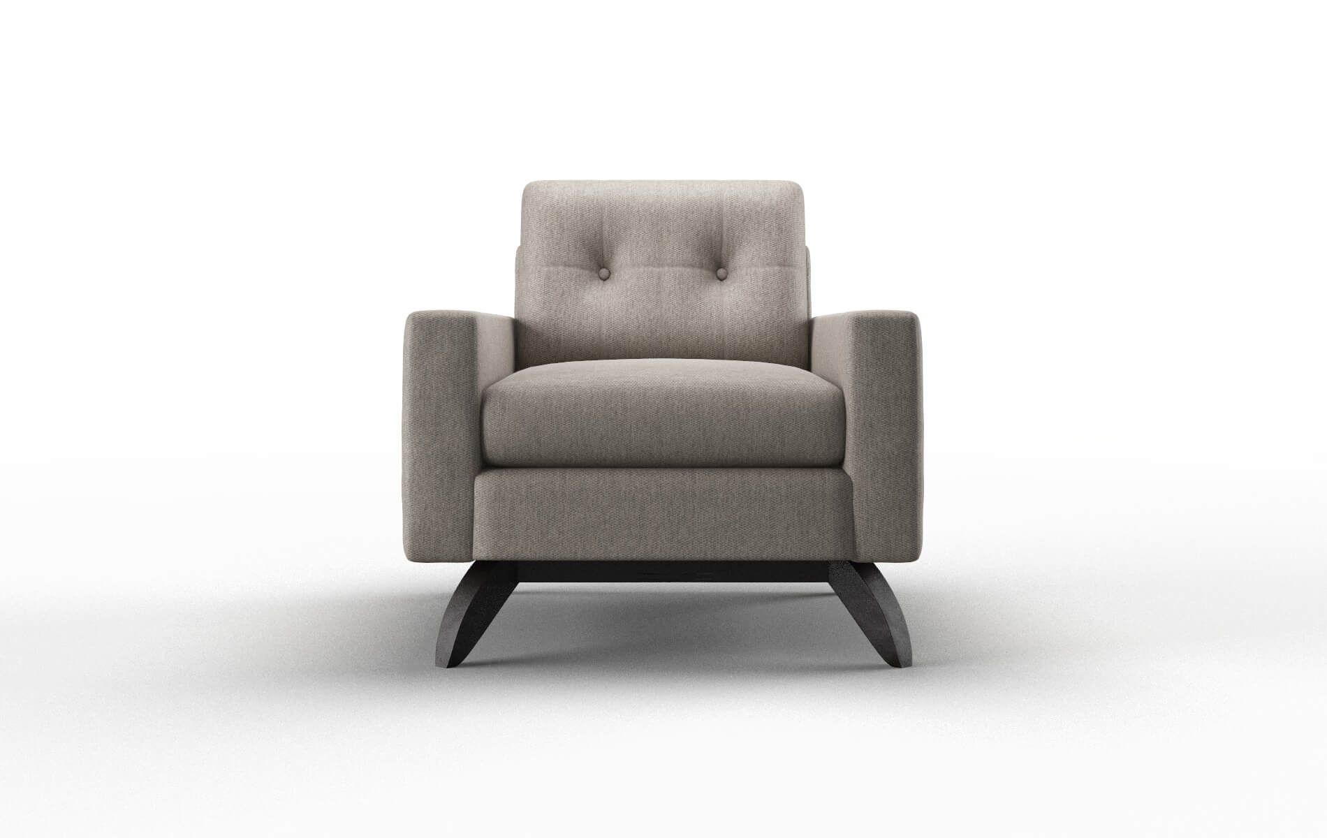 Milan Cosmo Taupe chair espresso legs