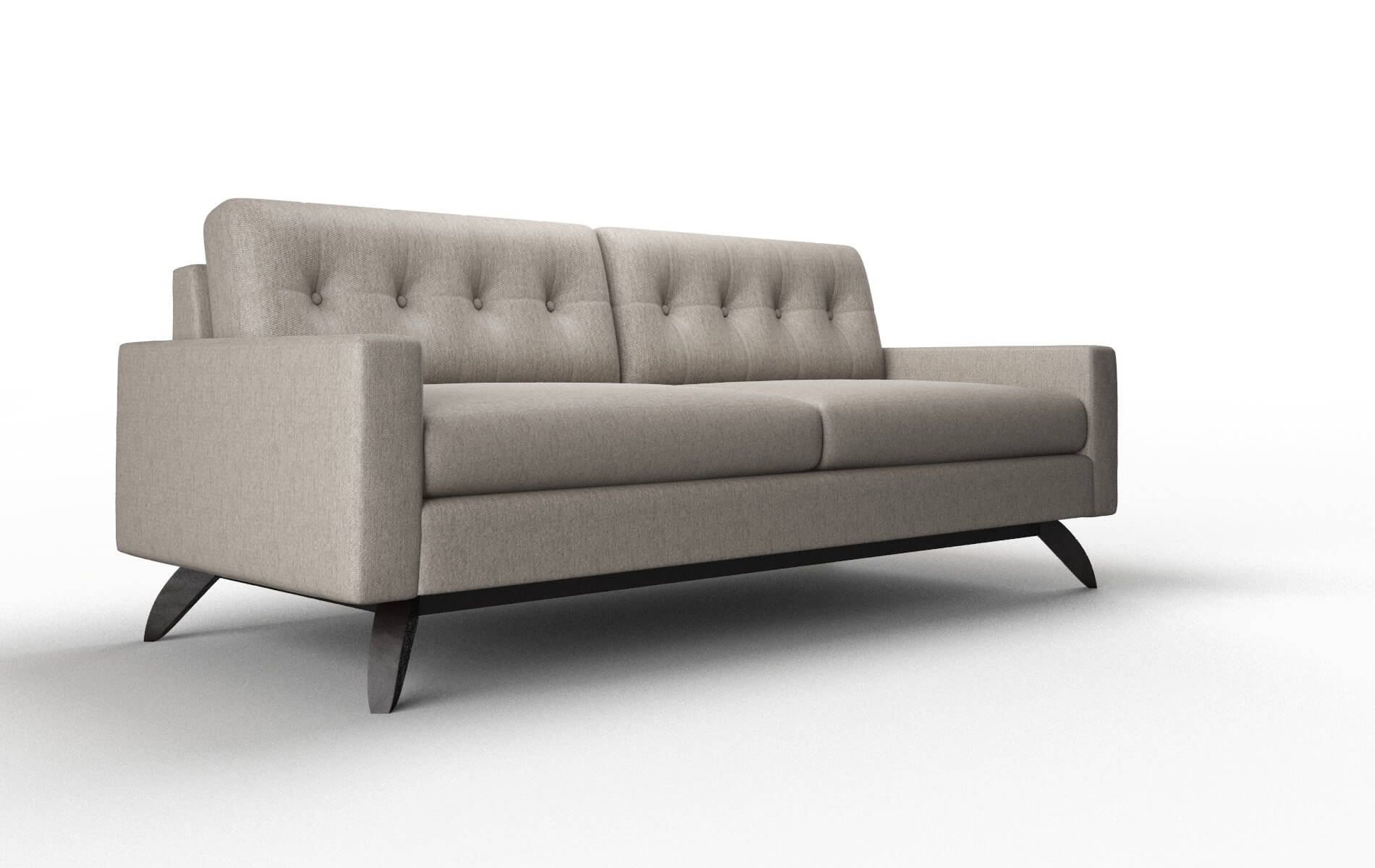 Milan Cosmo Taupe Sofa espresso legs 2