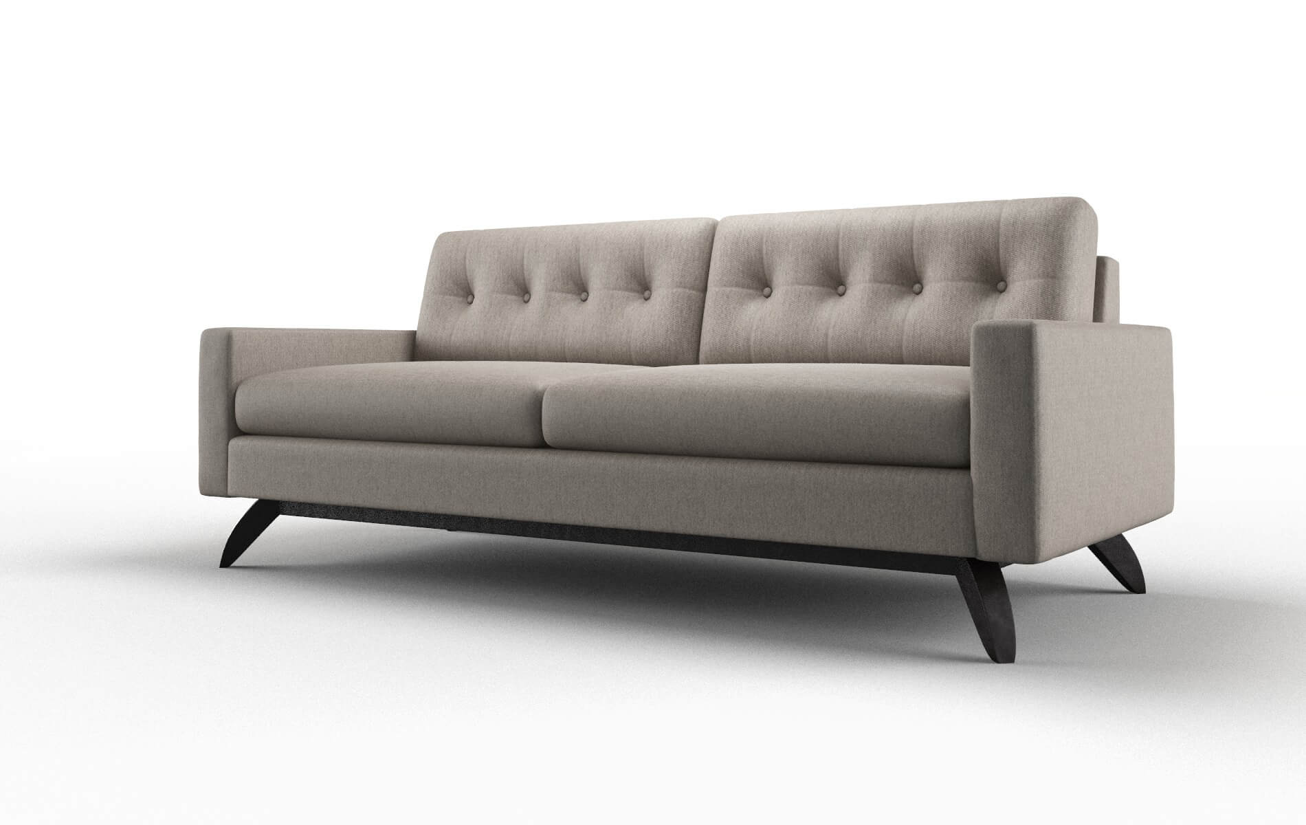 Milan Cosmo Taupe Sofa espresso legs 4