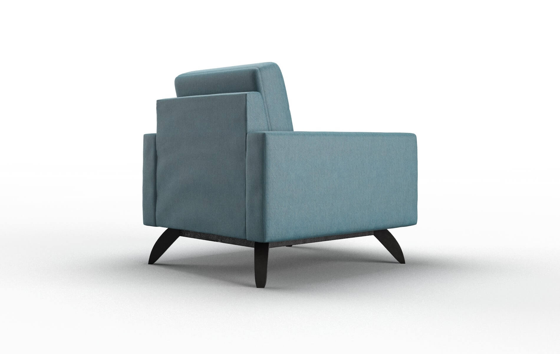 Milan Cosmo Teal Chair espresso legs 5