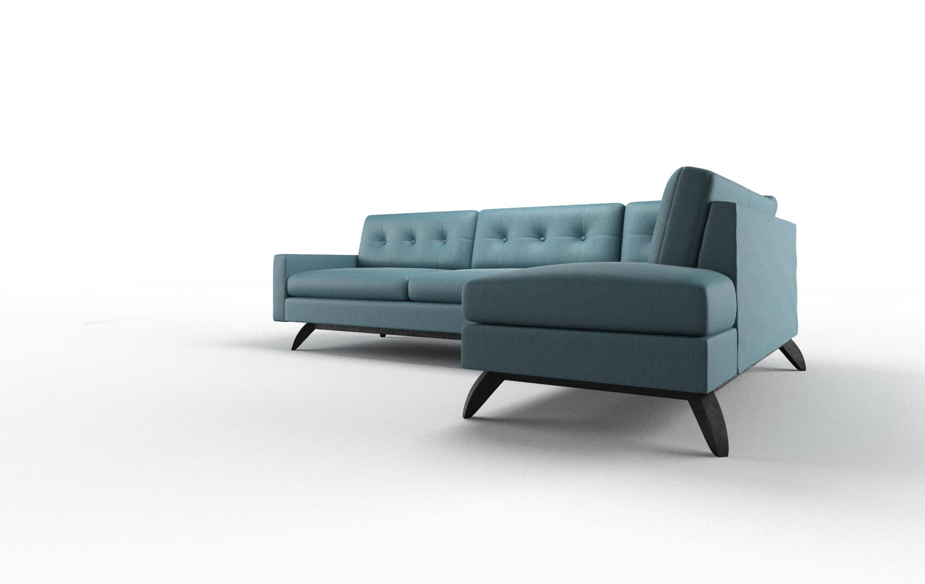 Milan Cosmo Teal Panel espresso legs 4
