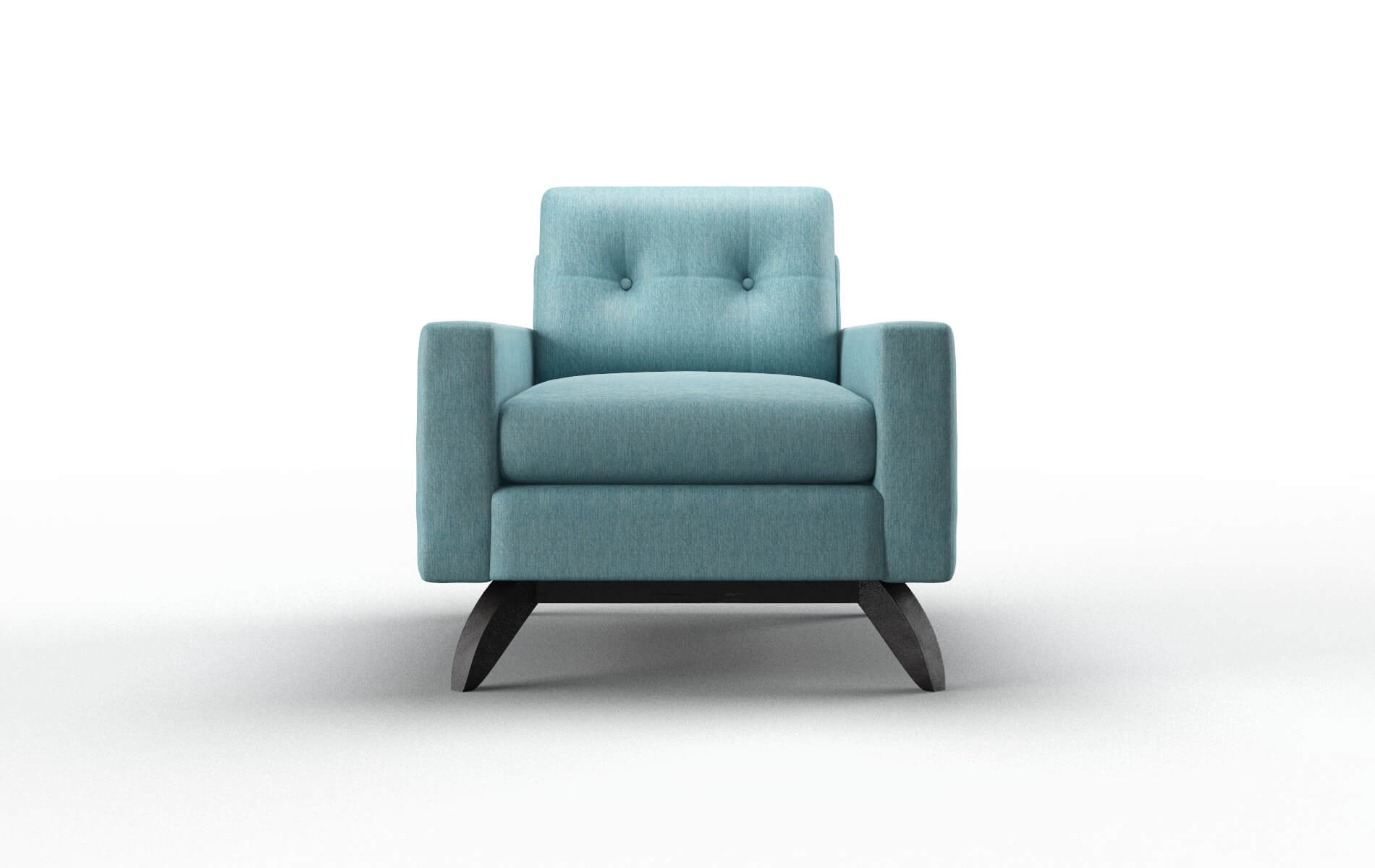 Milan Cosmo Turquoise chair espresso legs