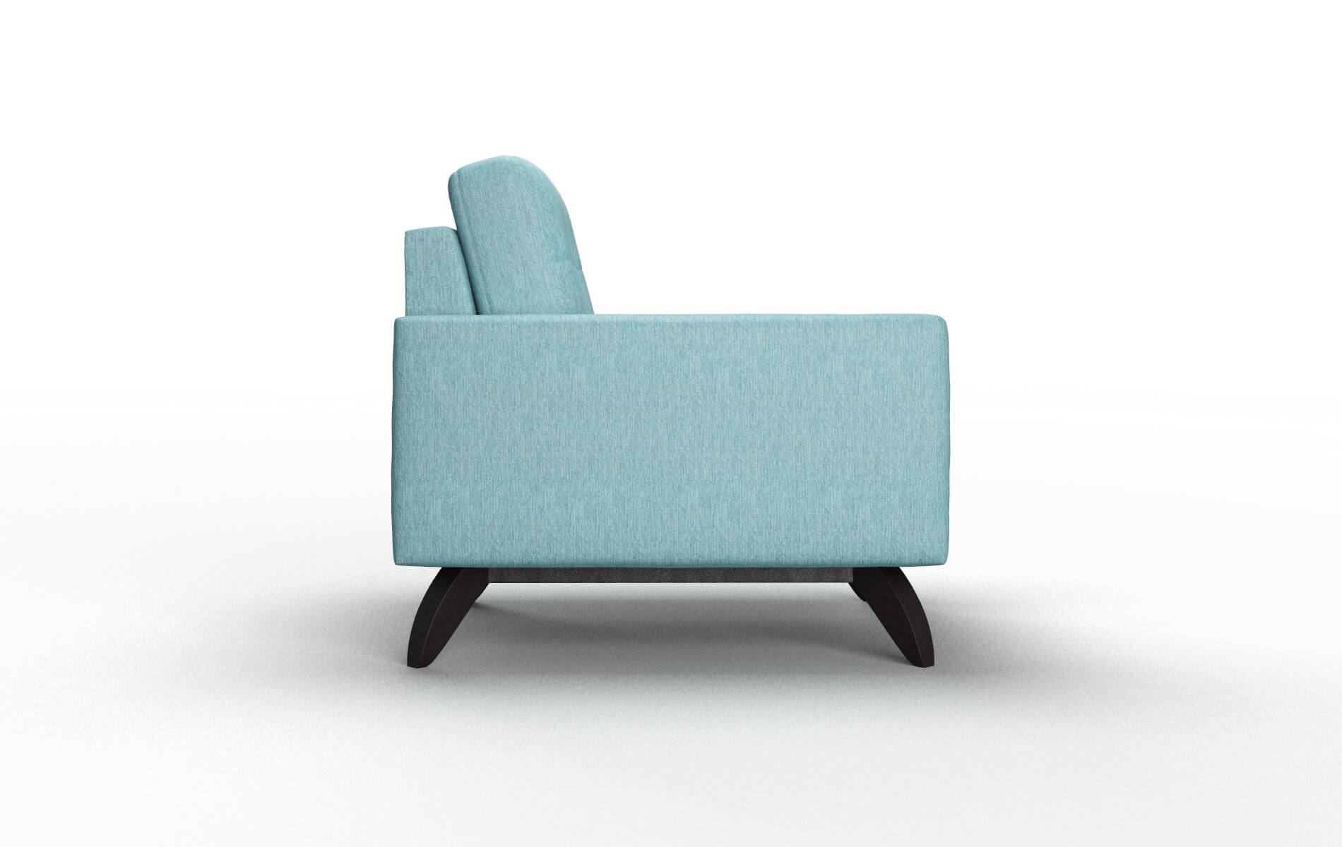 Milan Cosmo Turquoise Chair espresso legs 3