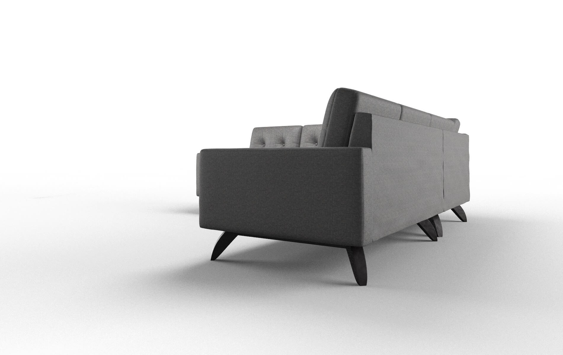 Milan Curious Eclipse Sectional espresso legs 4