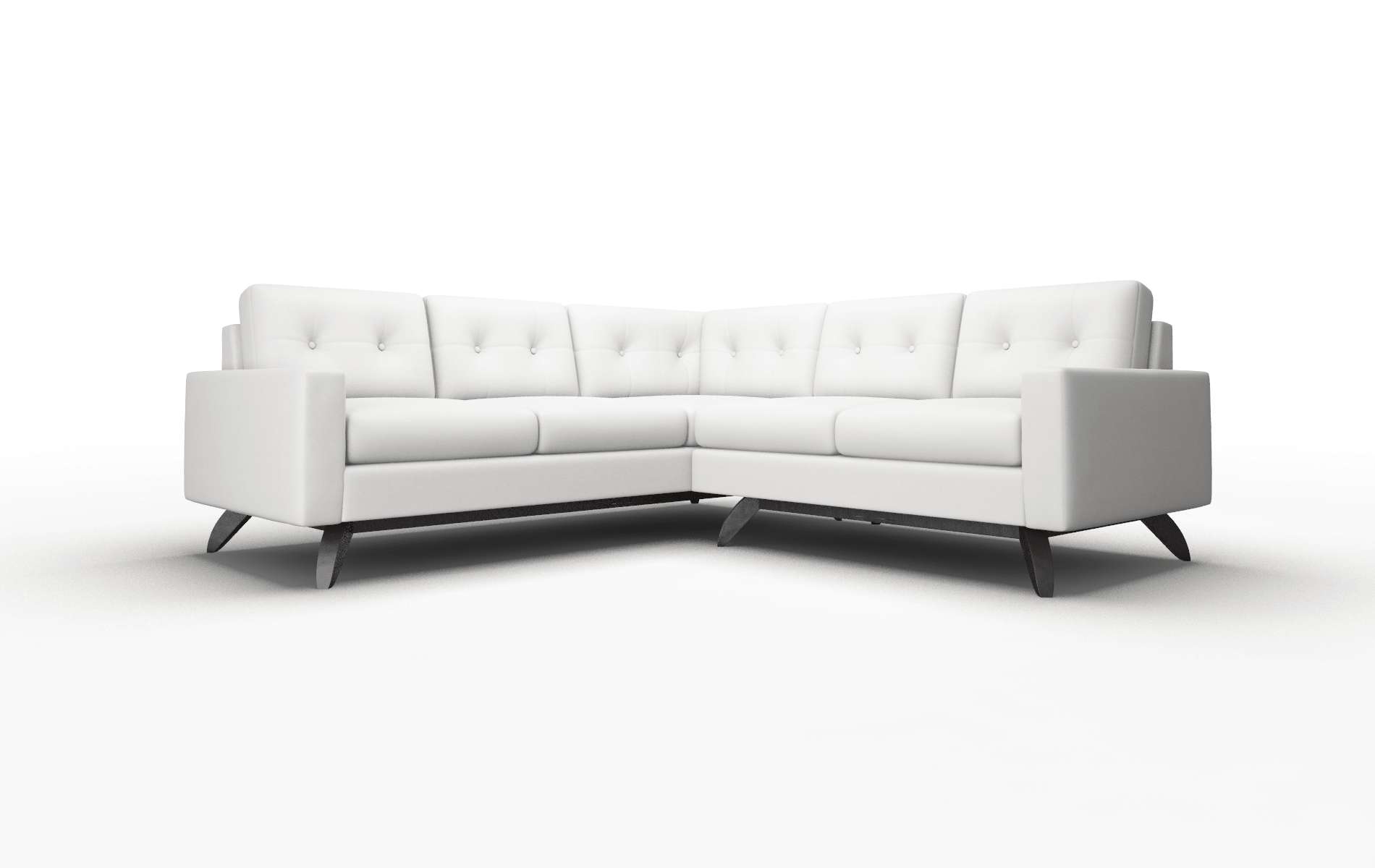 Milan Dawson Platinum Sectional espresso legs 1