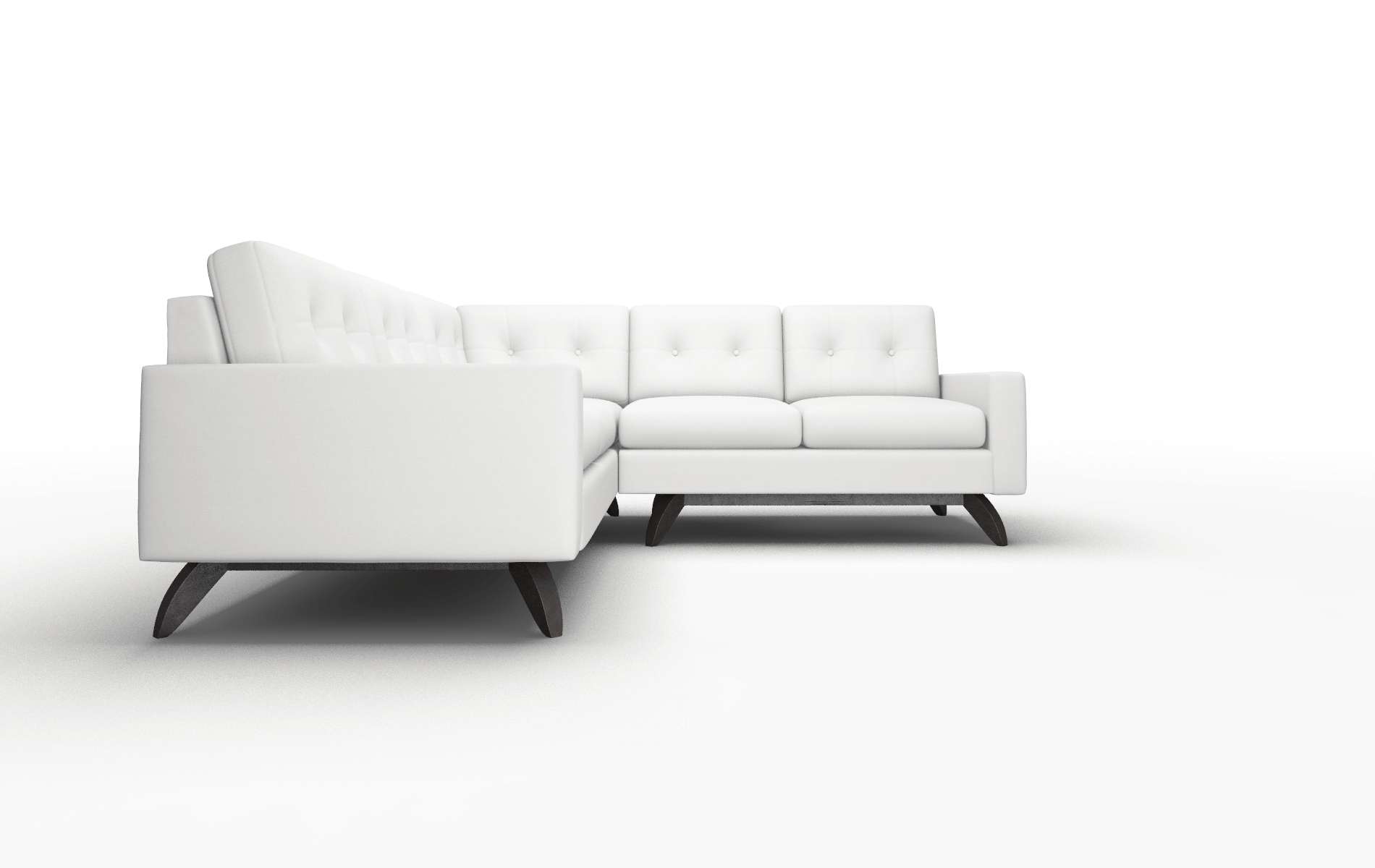 Milan Dawson Platinum Sectional espresso legs 2