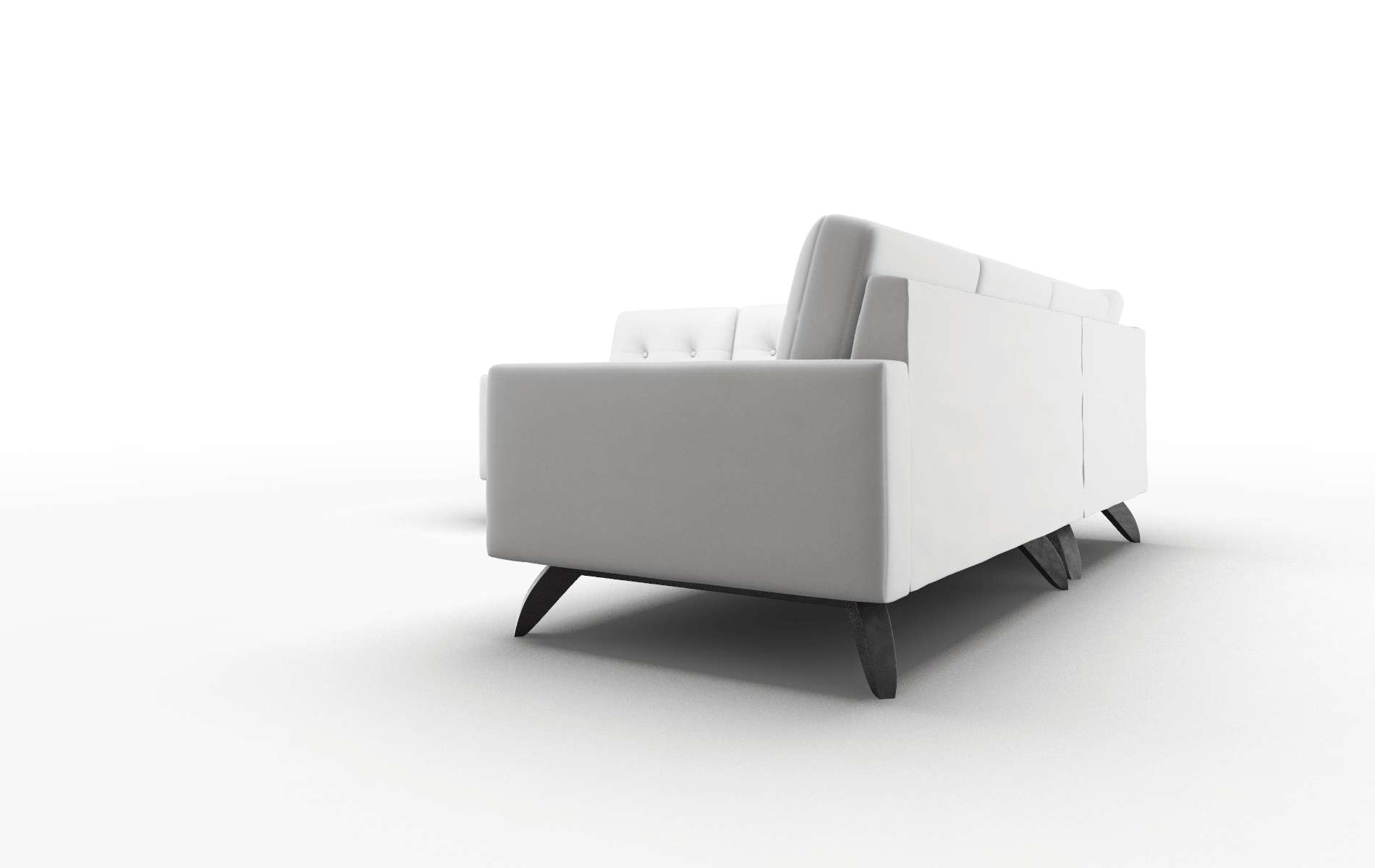 Milan Dawson Platinum Sectional espresso legs 4