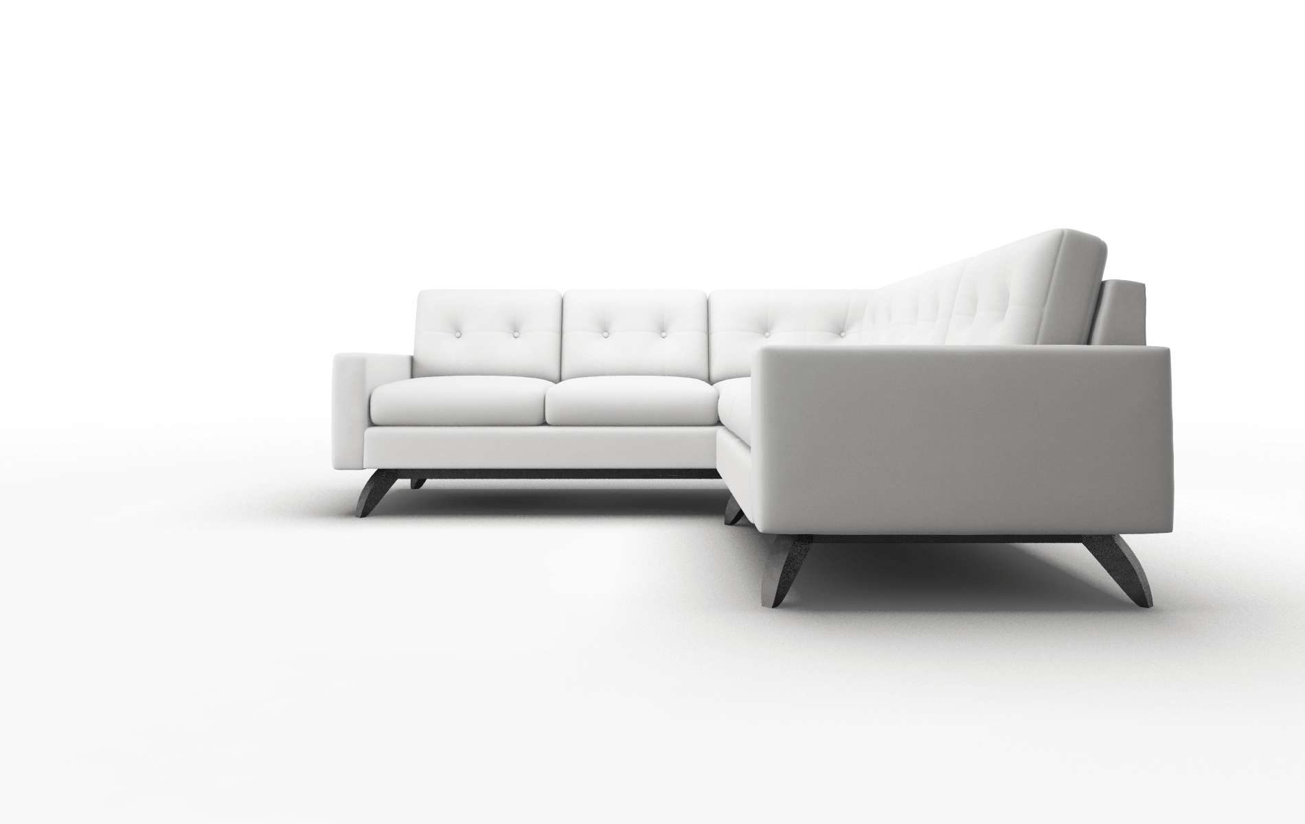 Milan Dawson Platinum Sectional espresso legs 5