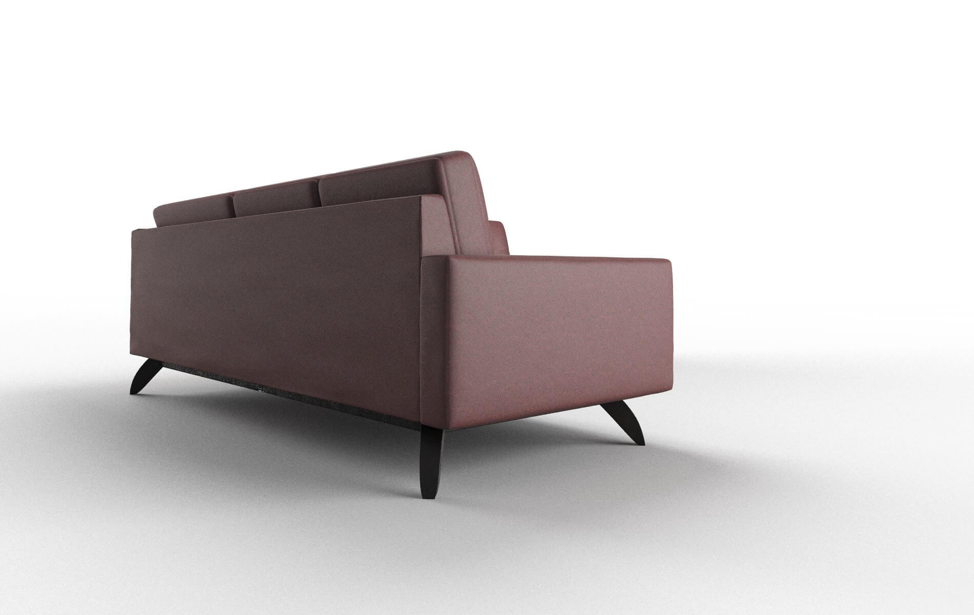 Milan Derby Berry Sectional espresso legs 3