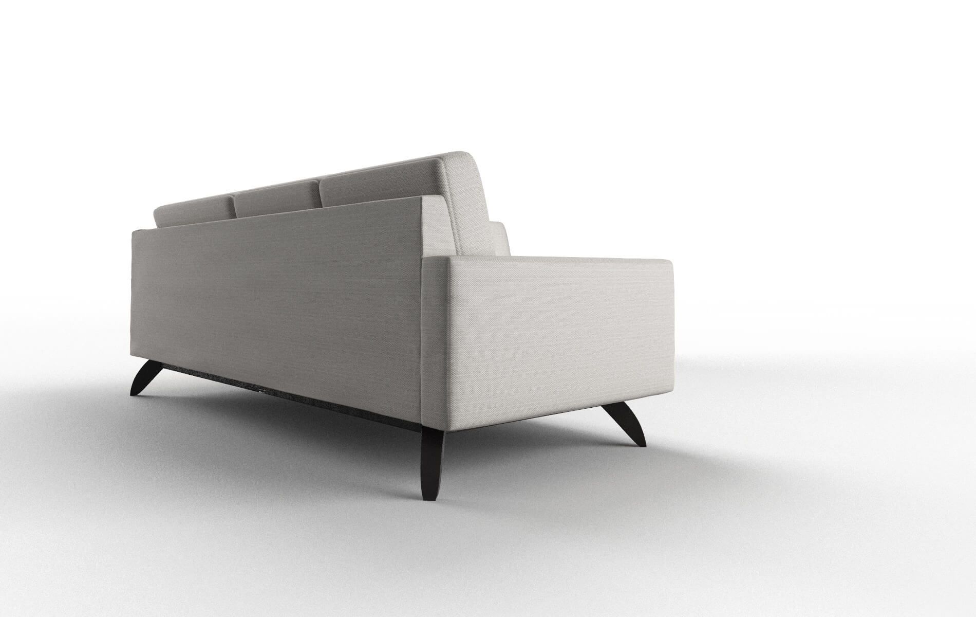 Milan Derby Grey Sectional espresso legs 3
