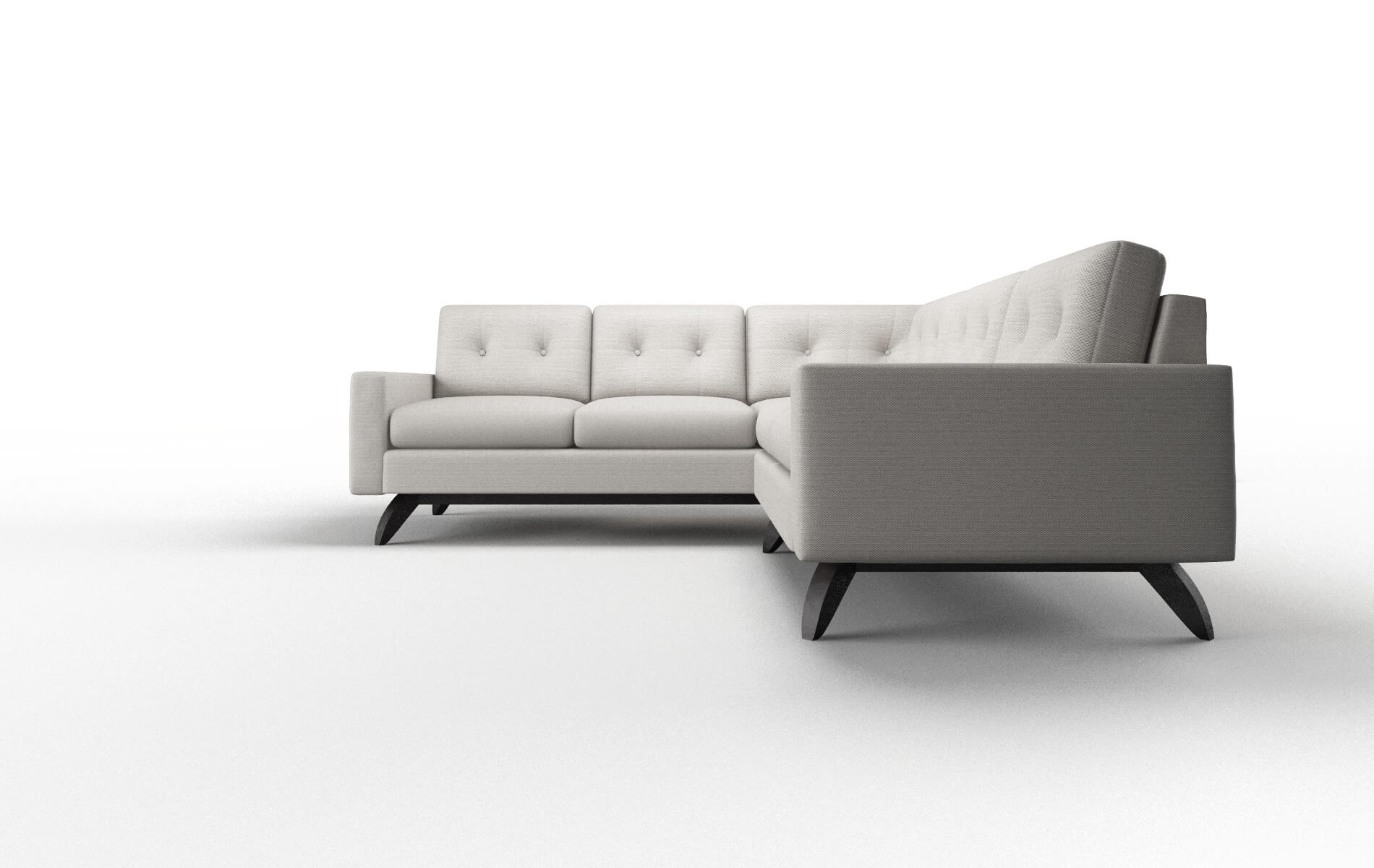 Milan Derby Grey Sectional espresso legs 5