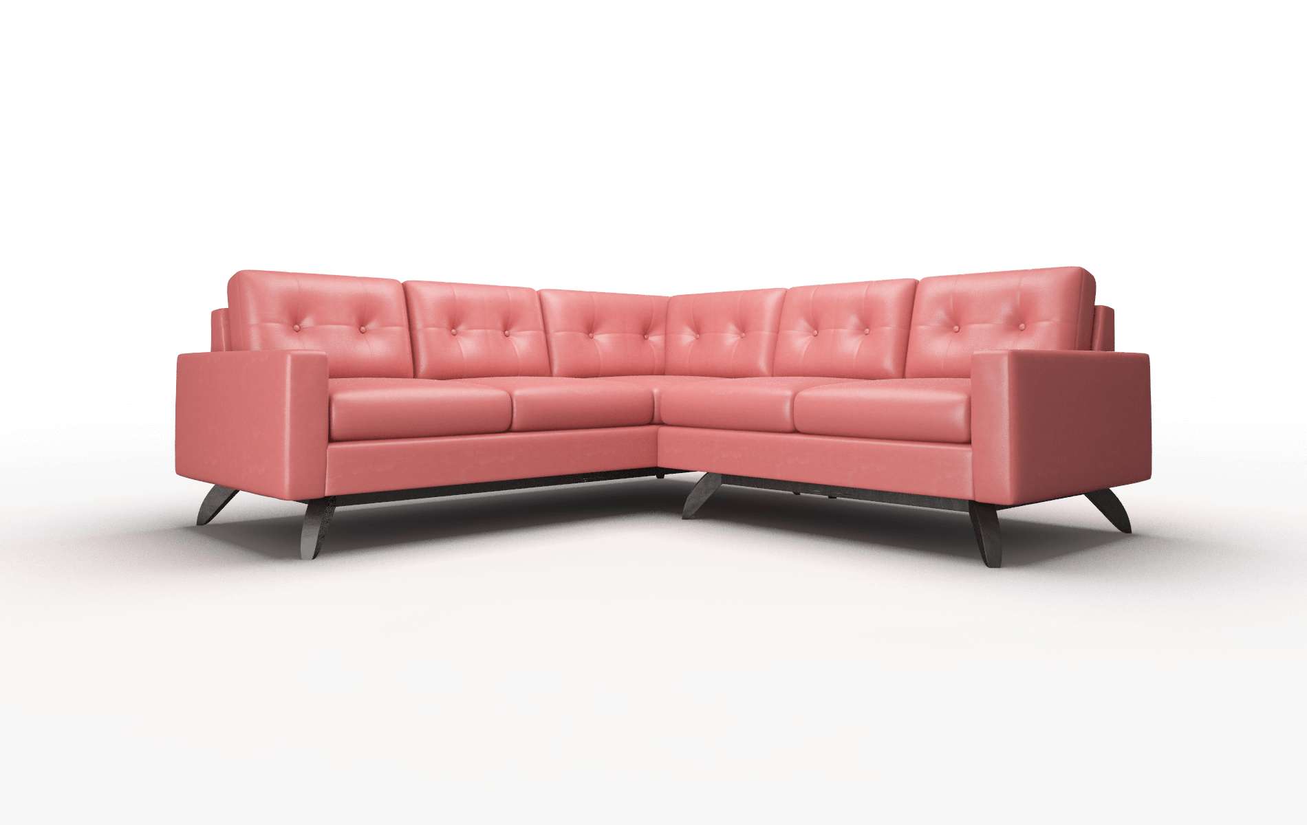 Milan Dillion Cordovan Sectional espresso legs 1