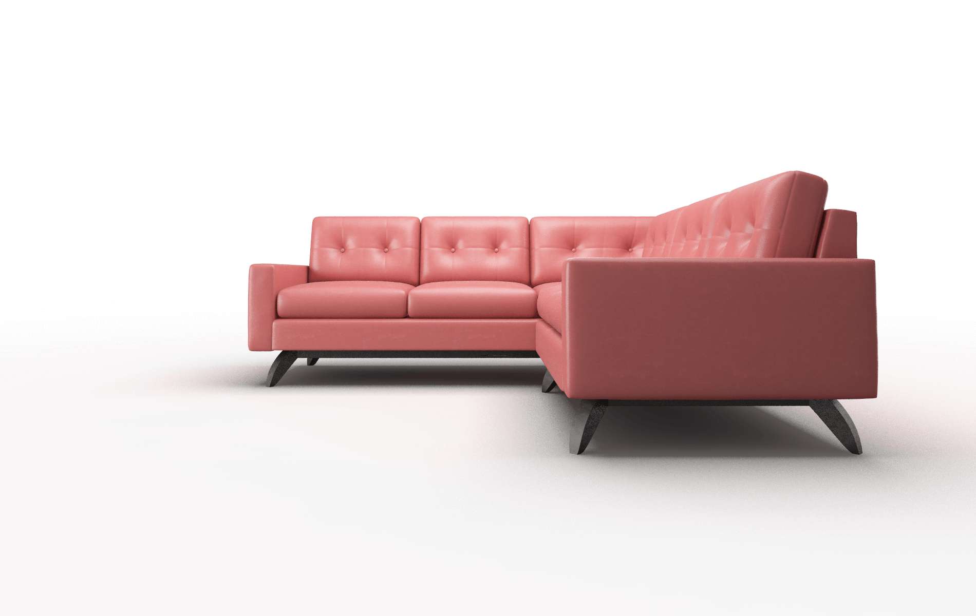 Milan Dillion Cordovan Sectional espresso legs 5
