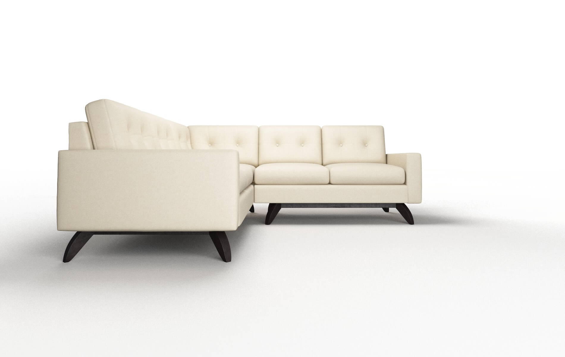 Milan Dream_d Almond Sectional espresso legs 2