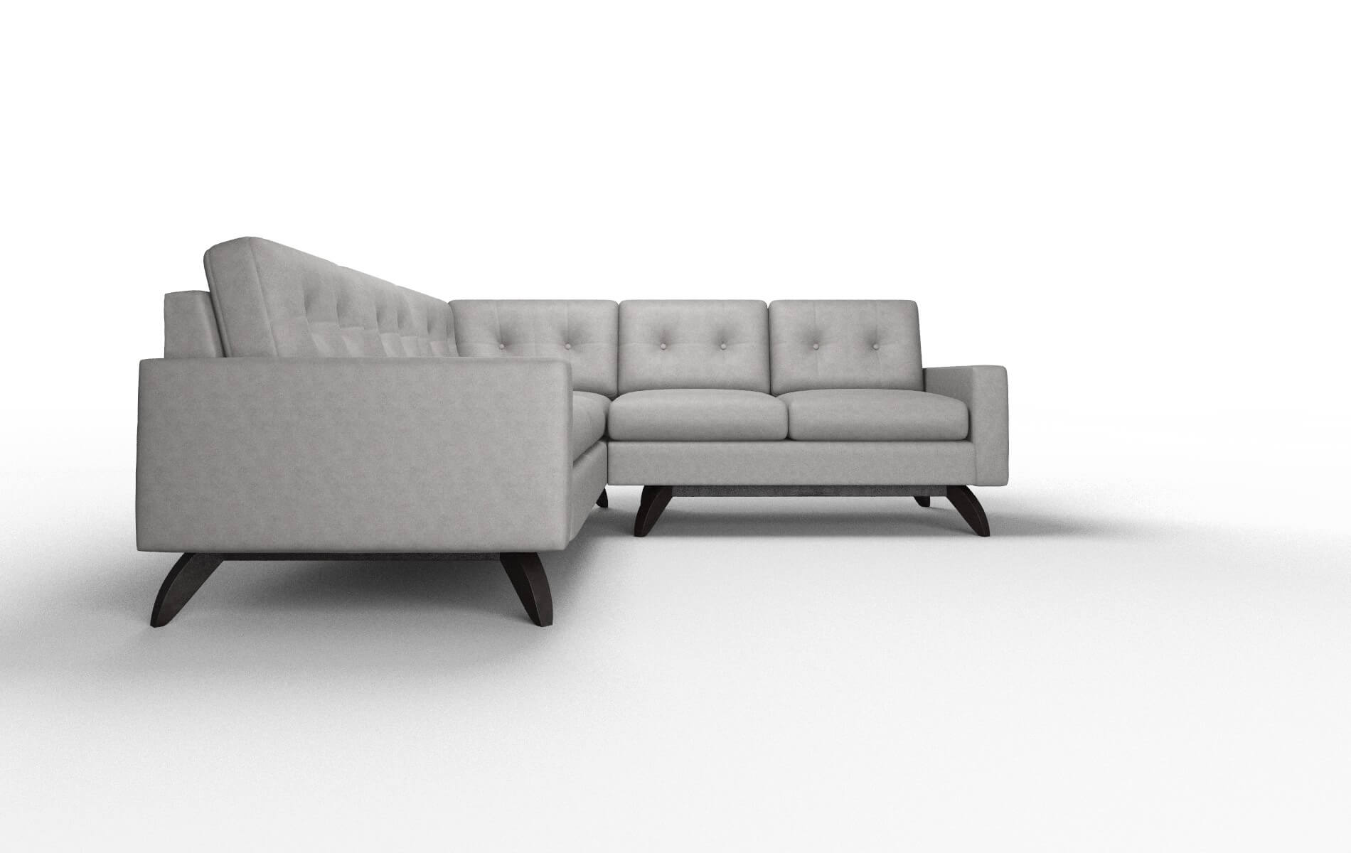 Milan Dream_d Charcoal Sectional espresso legs 2