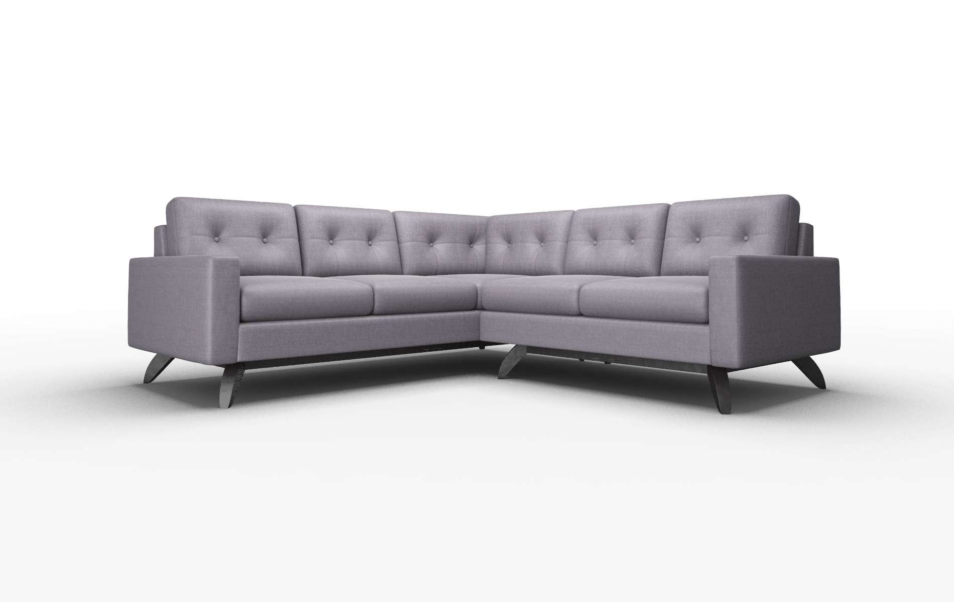 Milan Durham Ink Sectional espresso legs 1