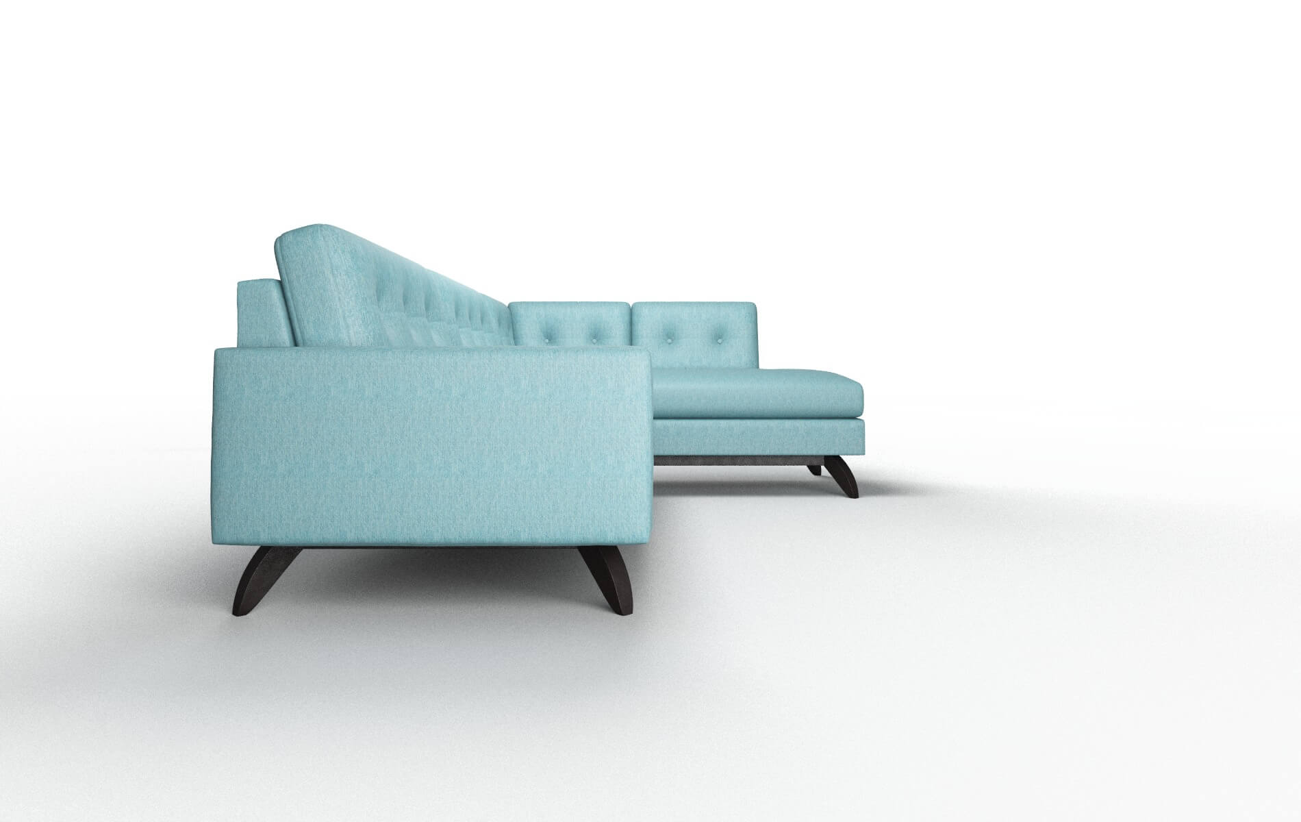Milan Durham Pine Panel espresso legs 3
