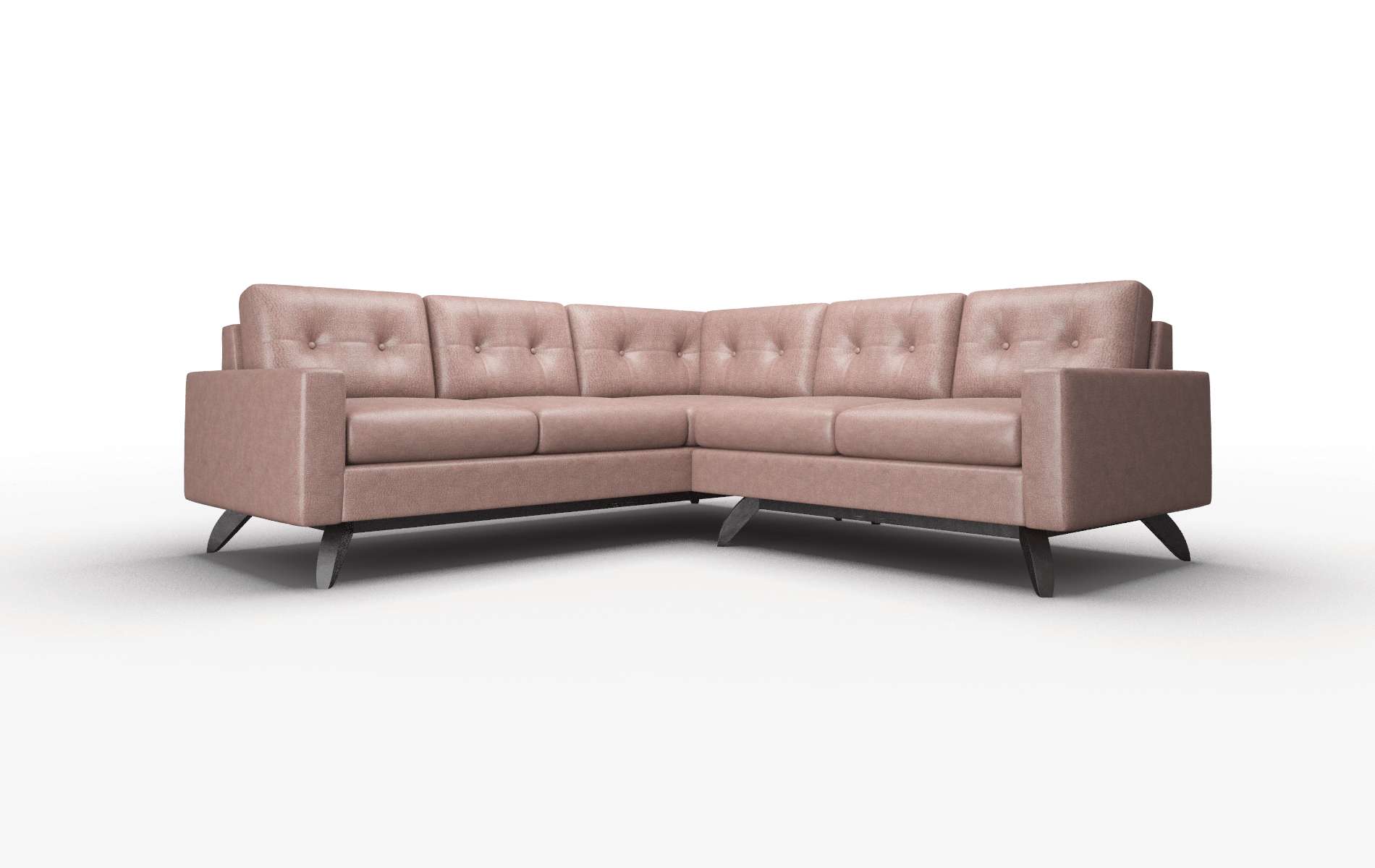 Milan Ford Brown Sectional espresso legs 1