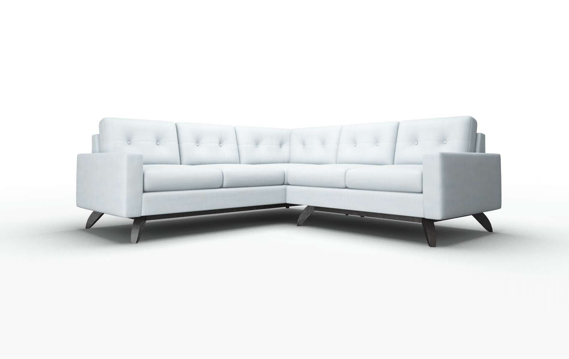 Milan Hathaway aqua Sectional Espresso Legs  1