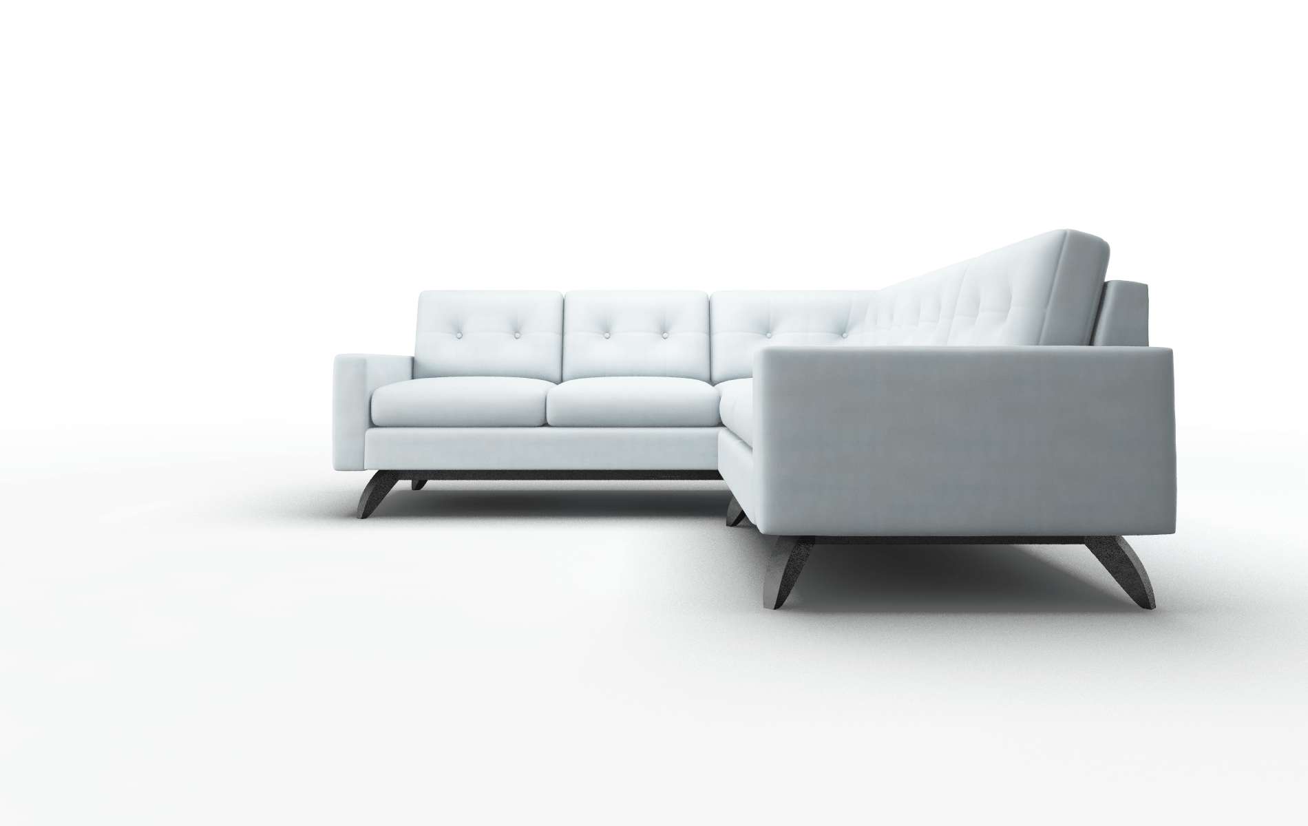 Milan Hathaway Aqua Sectional espresso legs 5