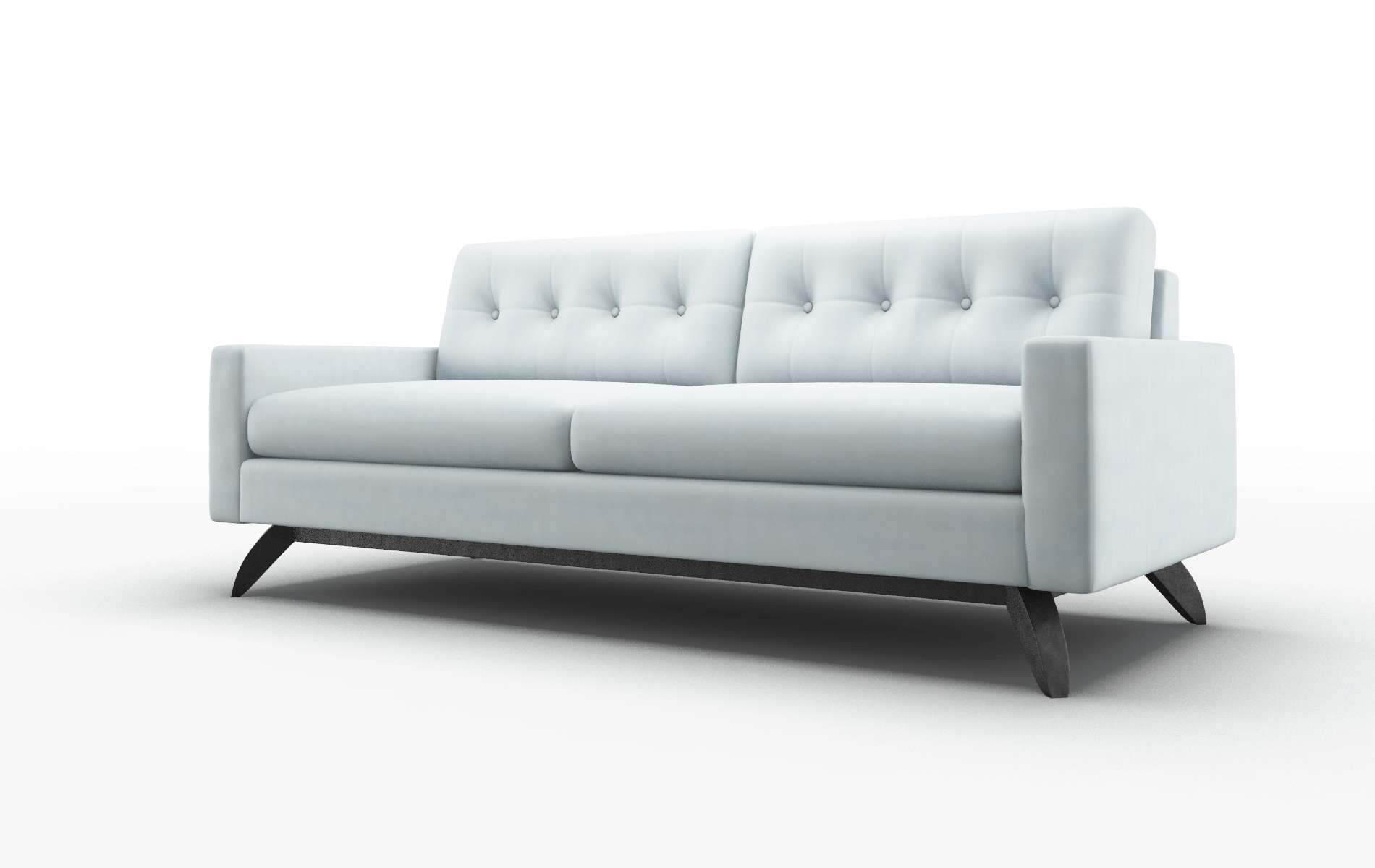 Milan Hathaway Aqua Sofa espresso legs 4