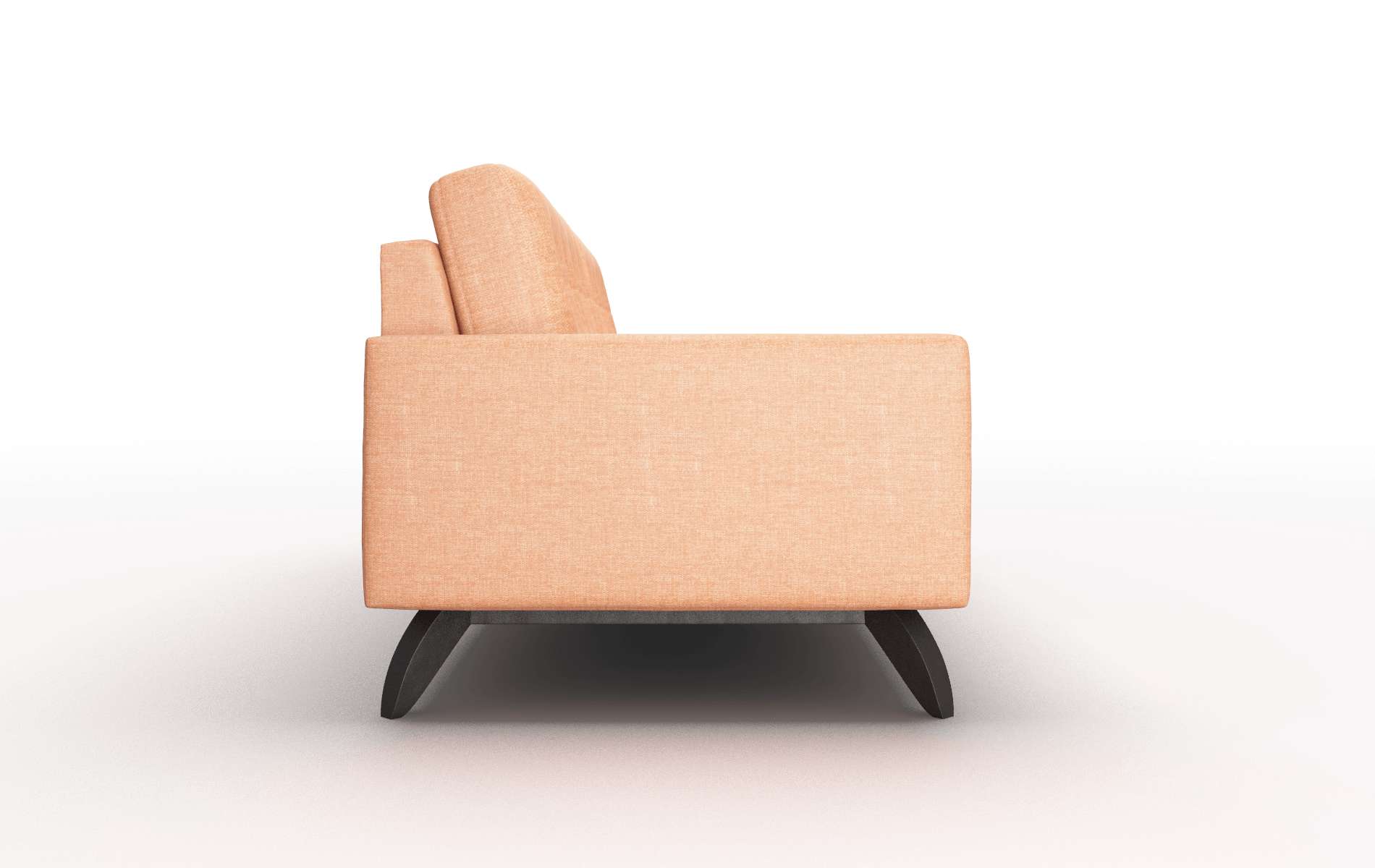 Milan Hepburn Appricot Sofa espresso legs 3