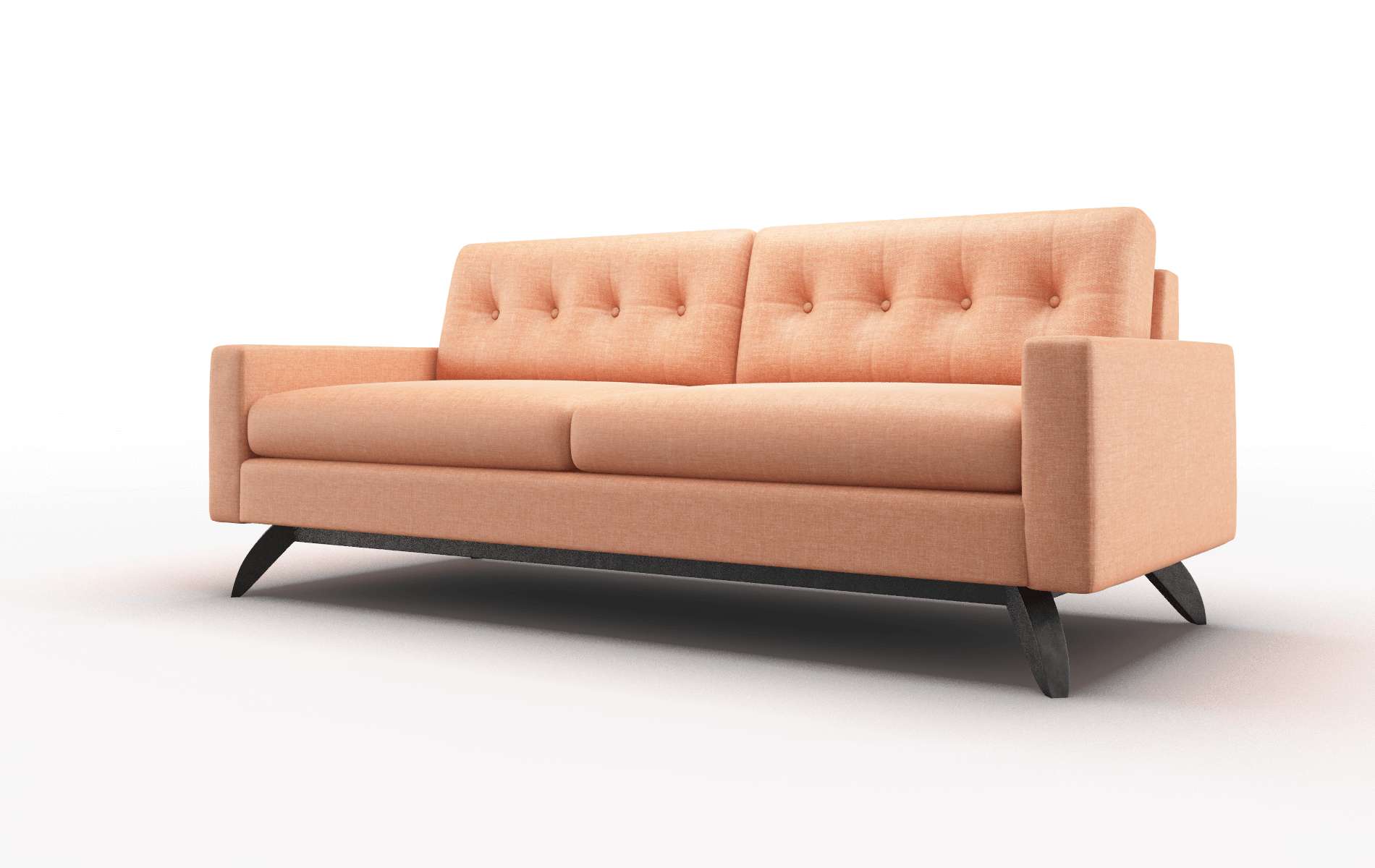 Milan Hepburn Appricot Sofa espresso legs 4