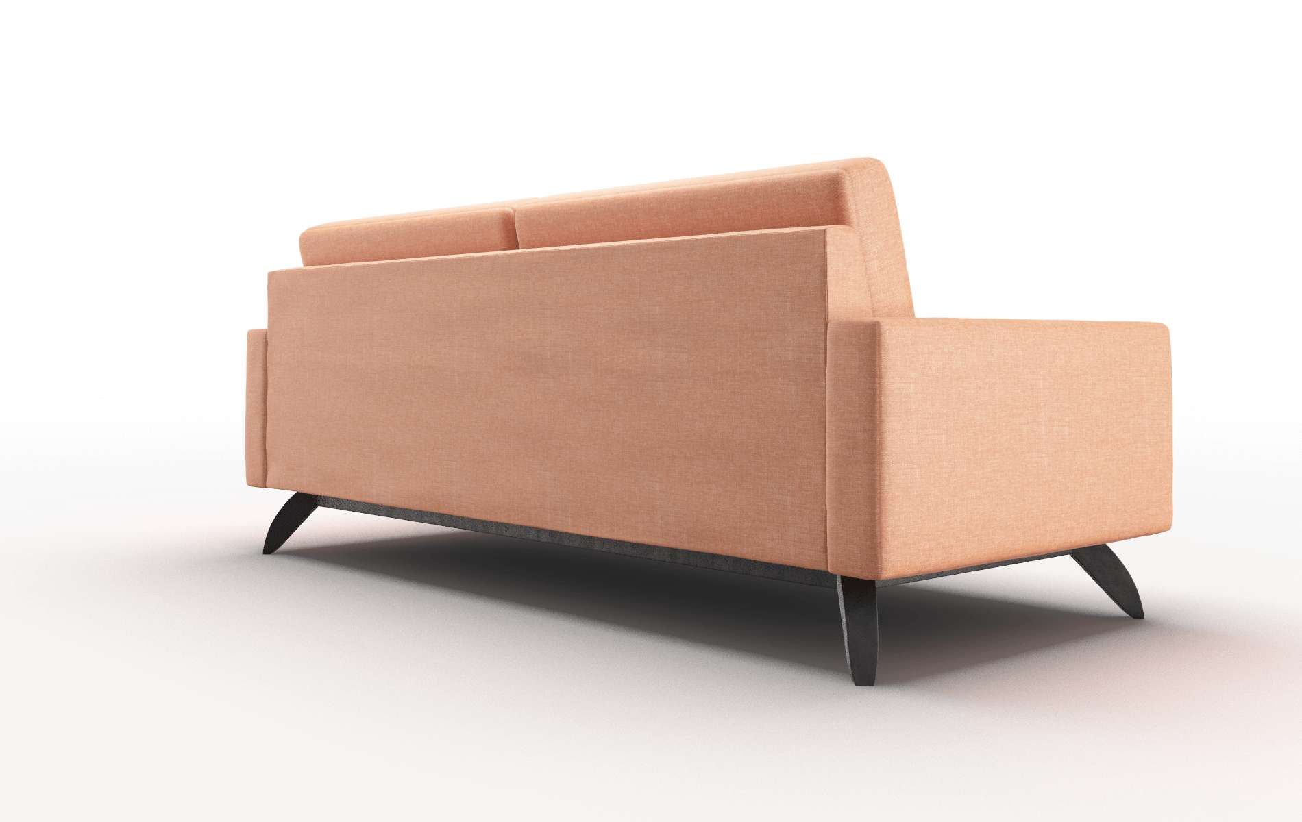 Milan Hepburn Appricot Sofa espresso legs 5