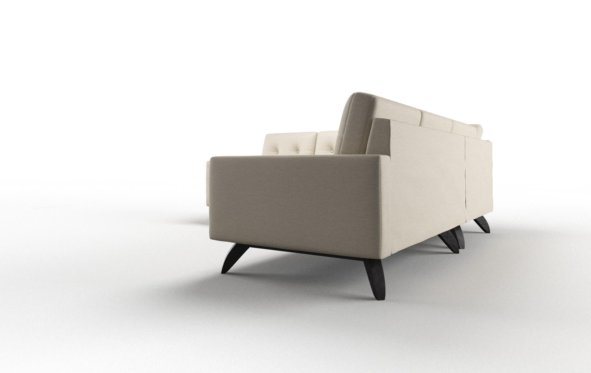 Milan Insight Barley Sectional espresso legs 4