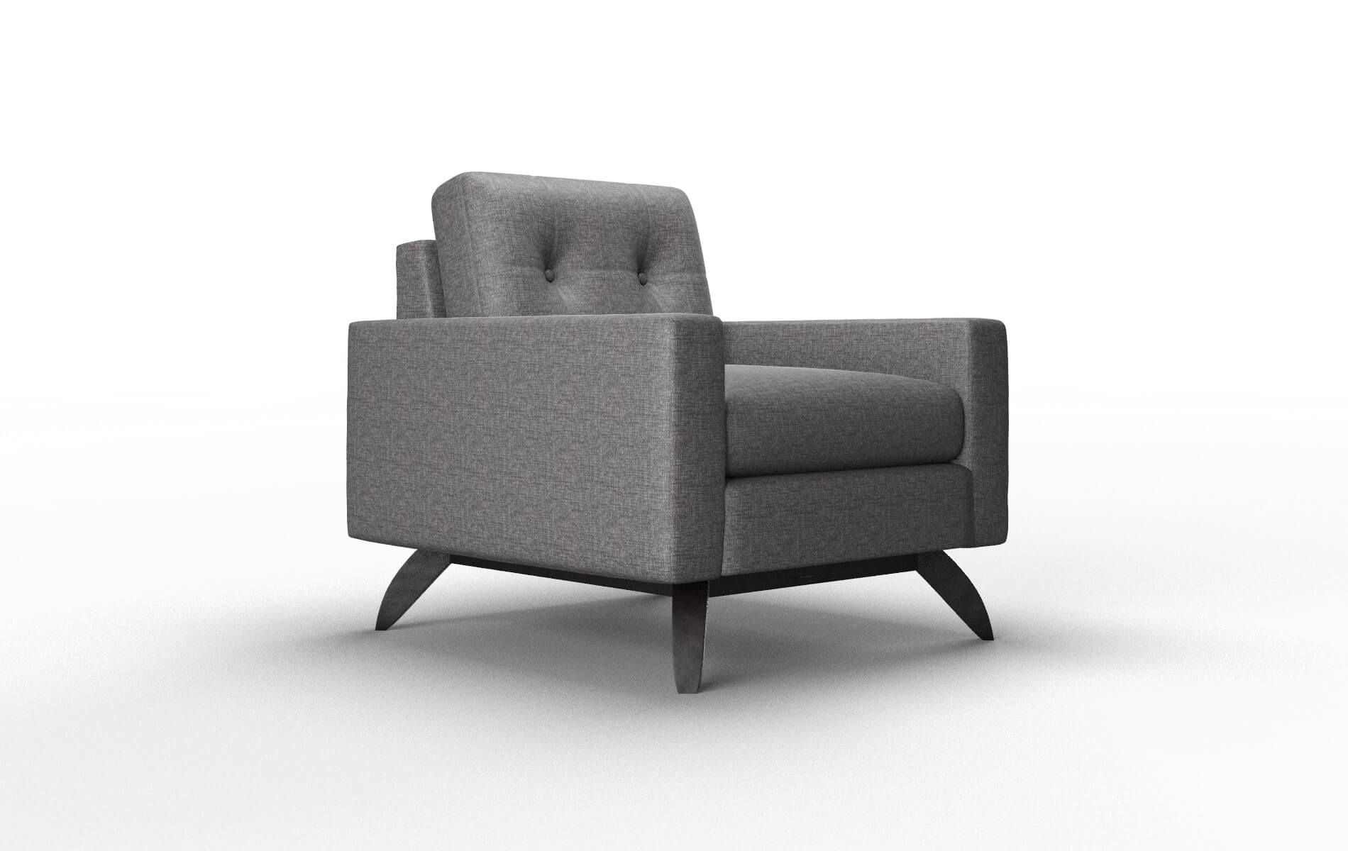 Milan Insight Charcoal Chair espresso legs 2