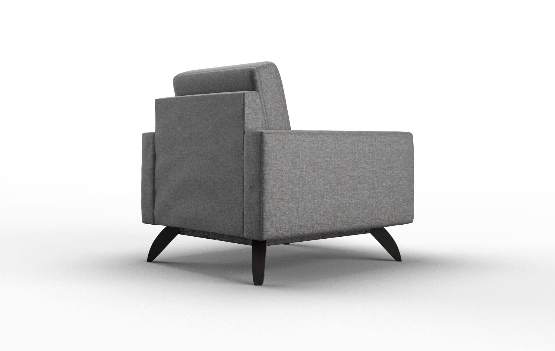 Milan Insight Charcoal Chair espresso legs 5